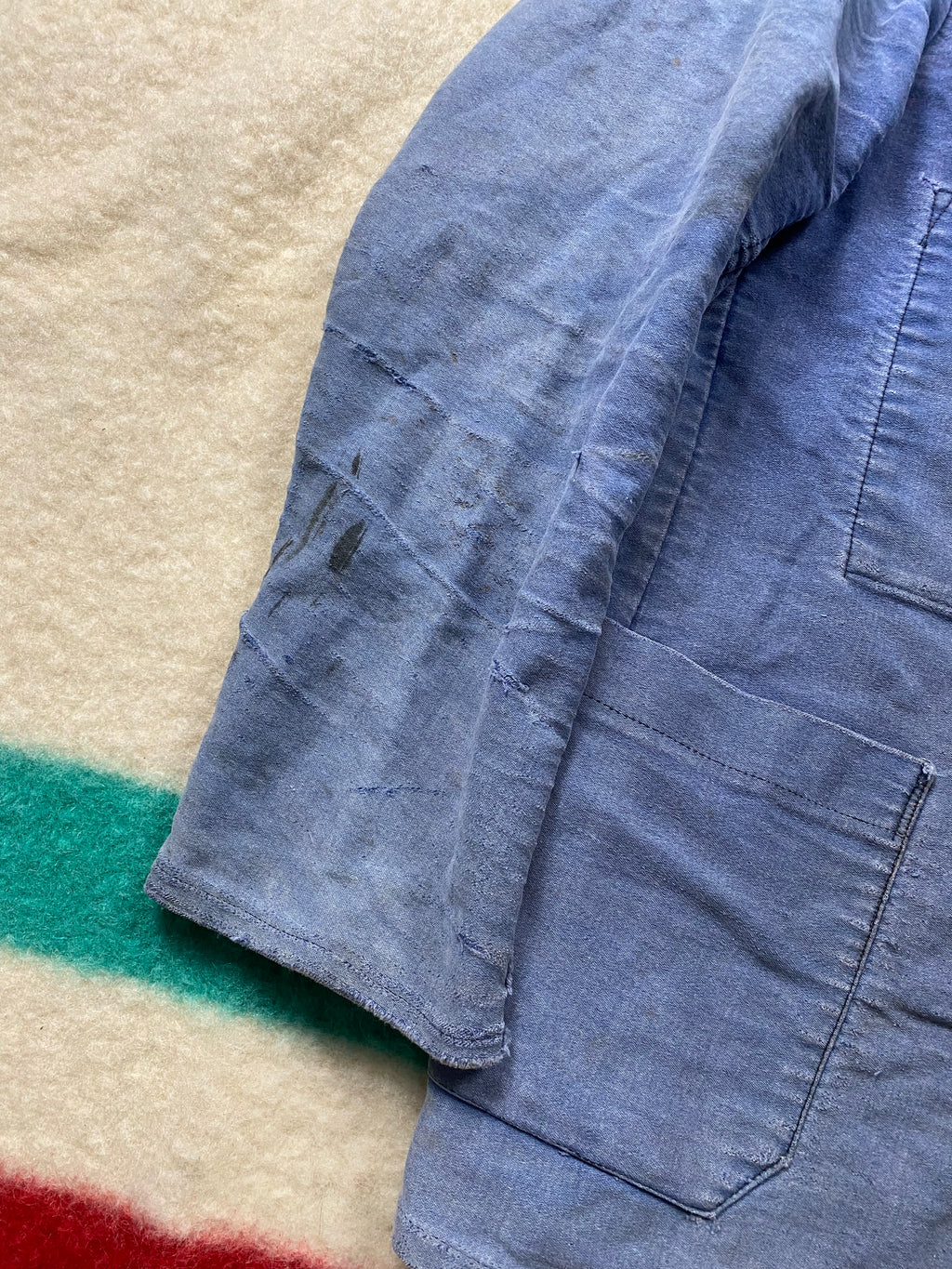 Le Mont Saint Martin French 1940's Moleskin Blazer / Worker Jacket