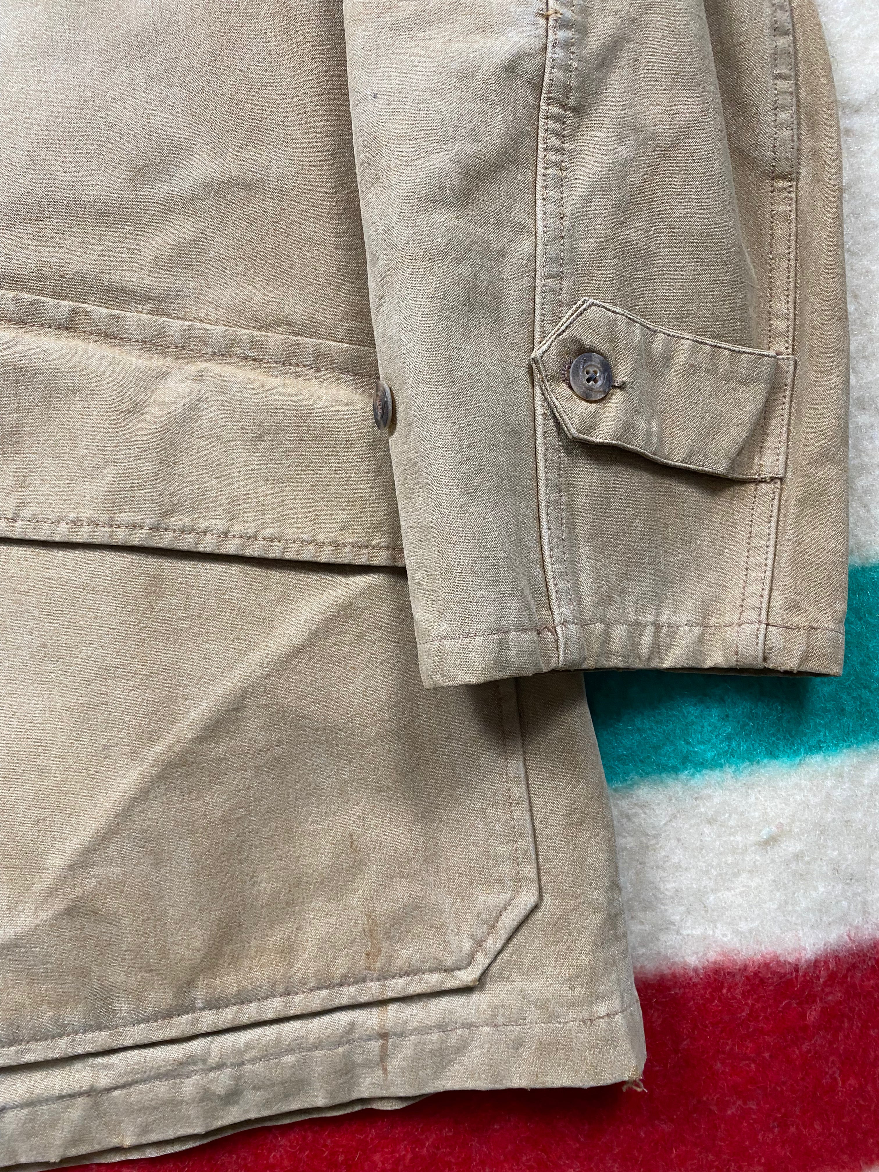 Imperfix 1940's French Faded Duck Canvas Hunting Jacket