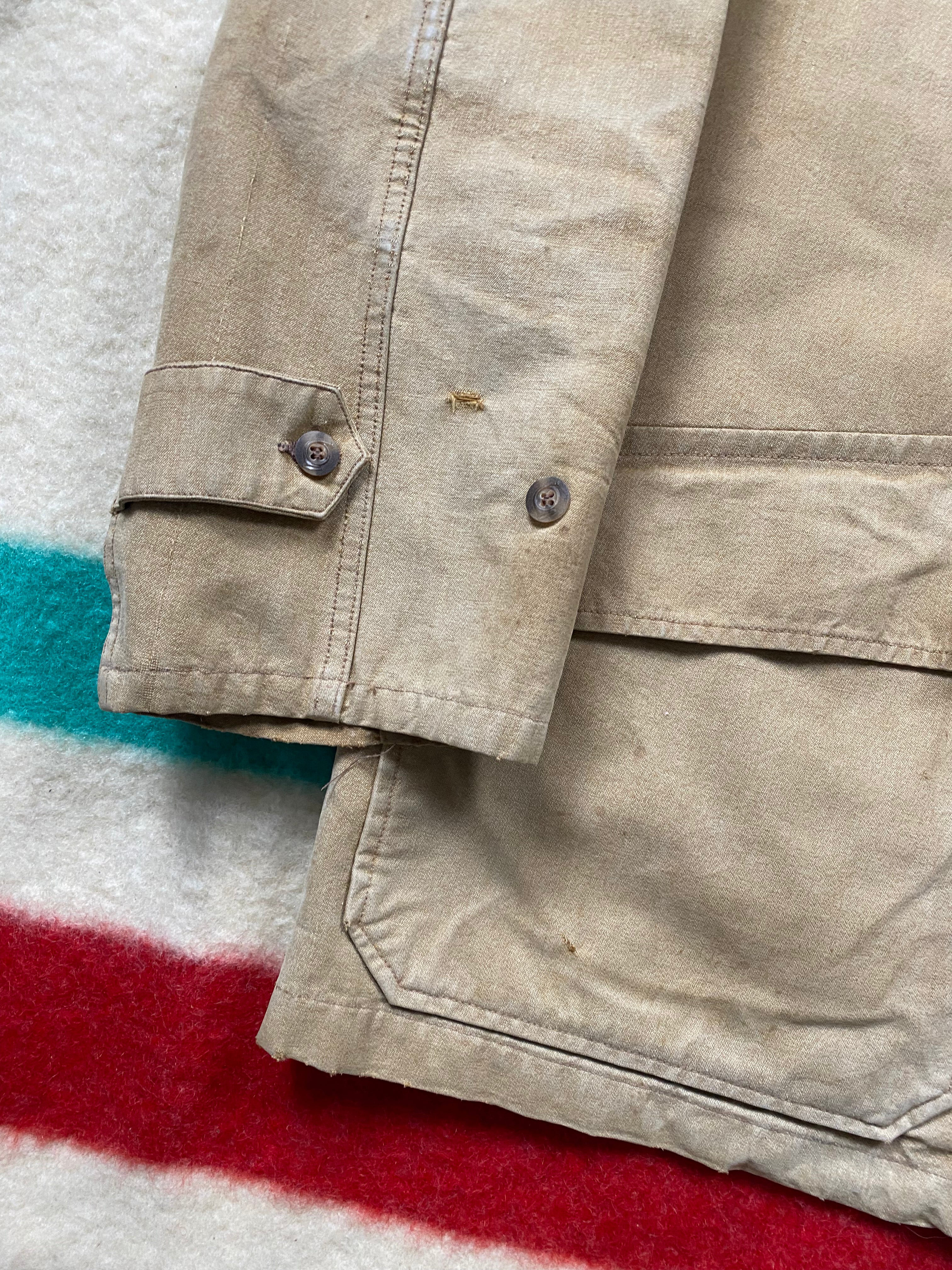 Imperfix 1940's French Faded Duck Canvas Hunting Jacket
