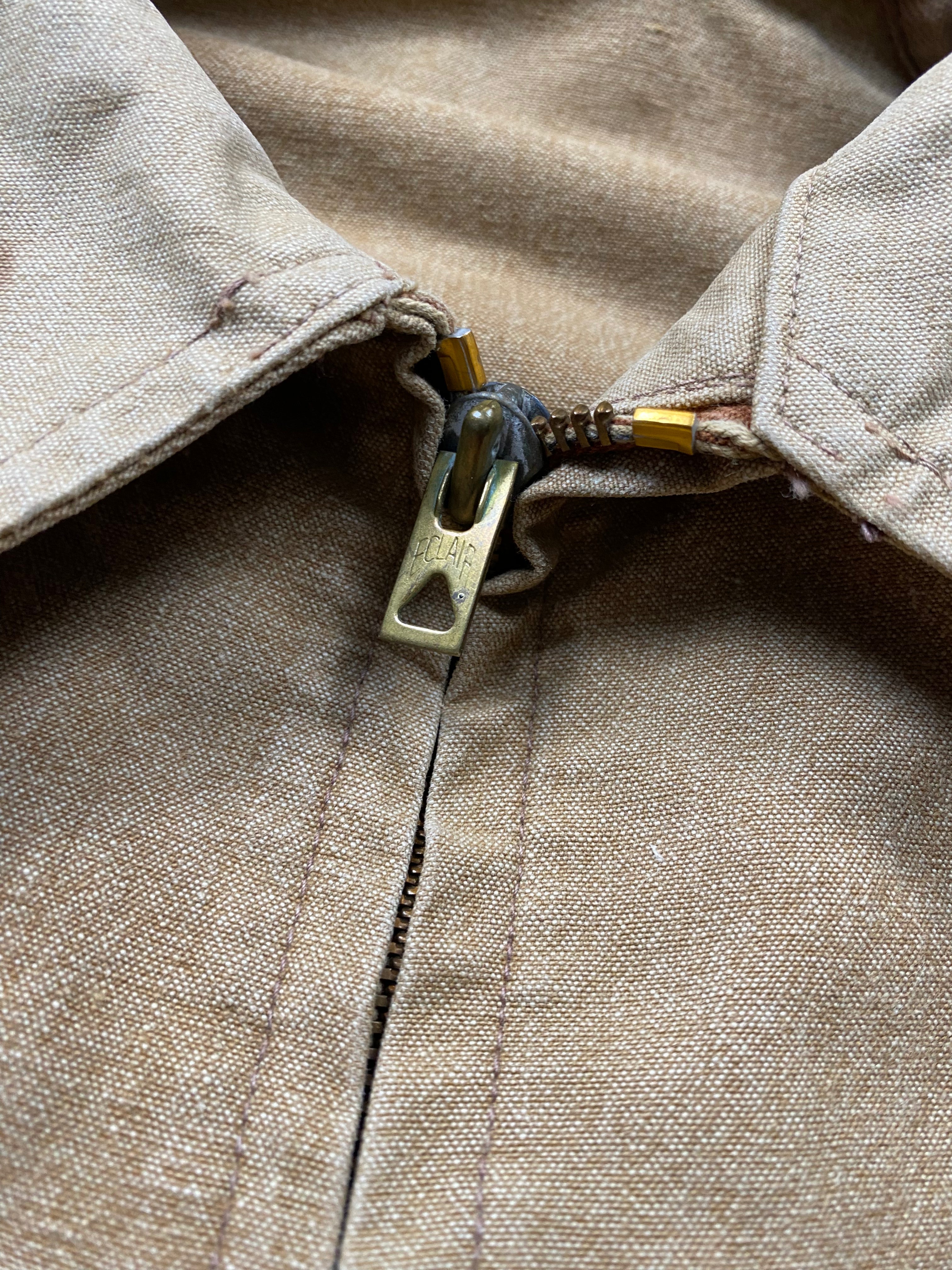 Imperfix 1940's French Faded Duck Canvas Hunting Jacket