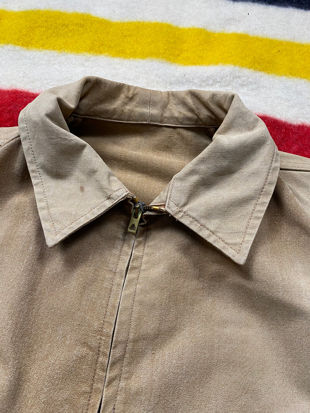 Imperfix 1940's French Faded Duck Canvas Hunting Jacket