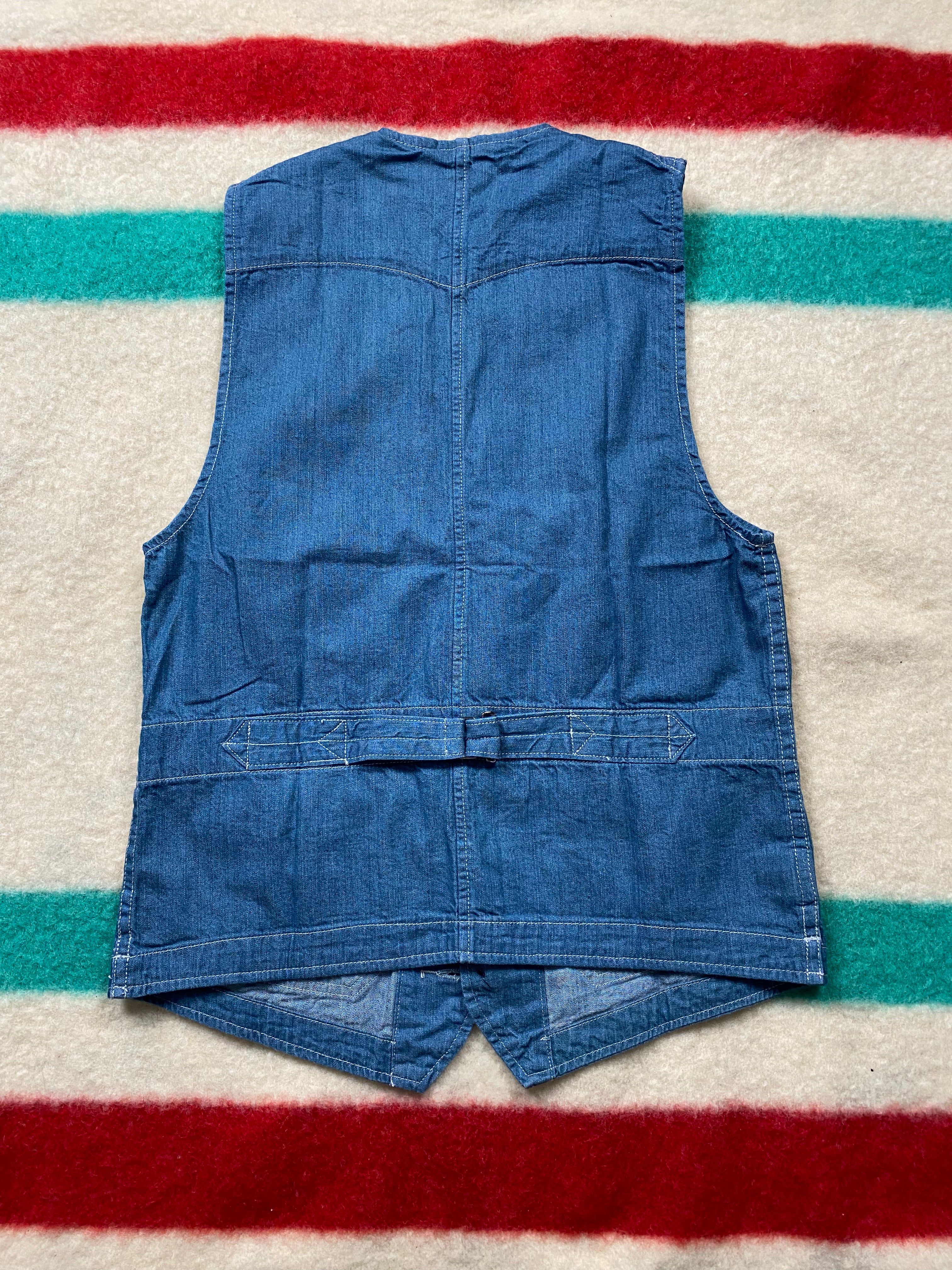 RRL Indigo Waistcoat