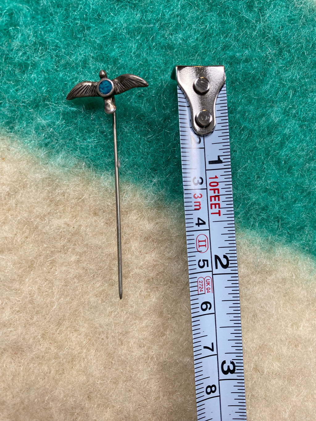 Sterling Silver Navajo Thunderbird Hat Pin