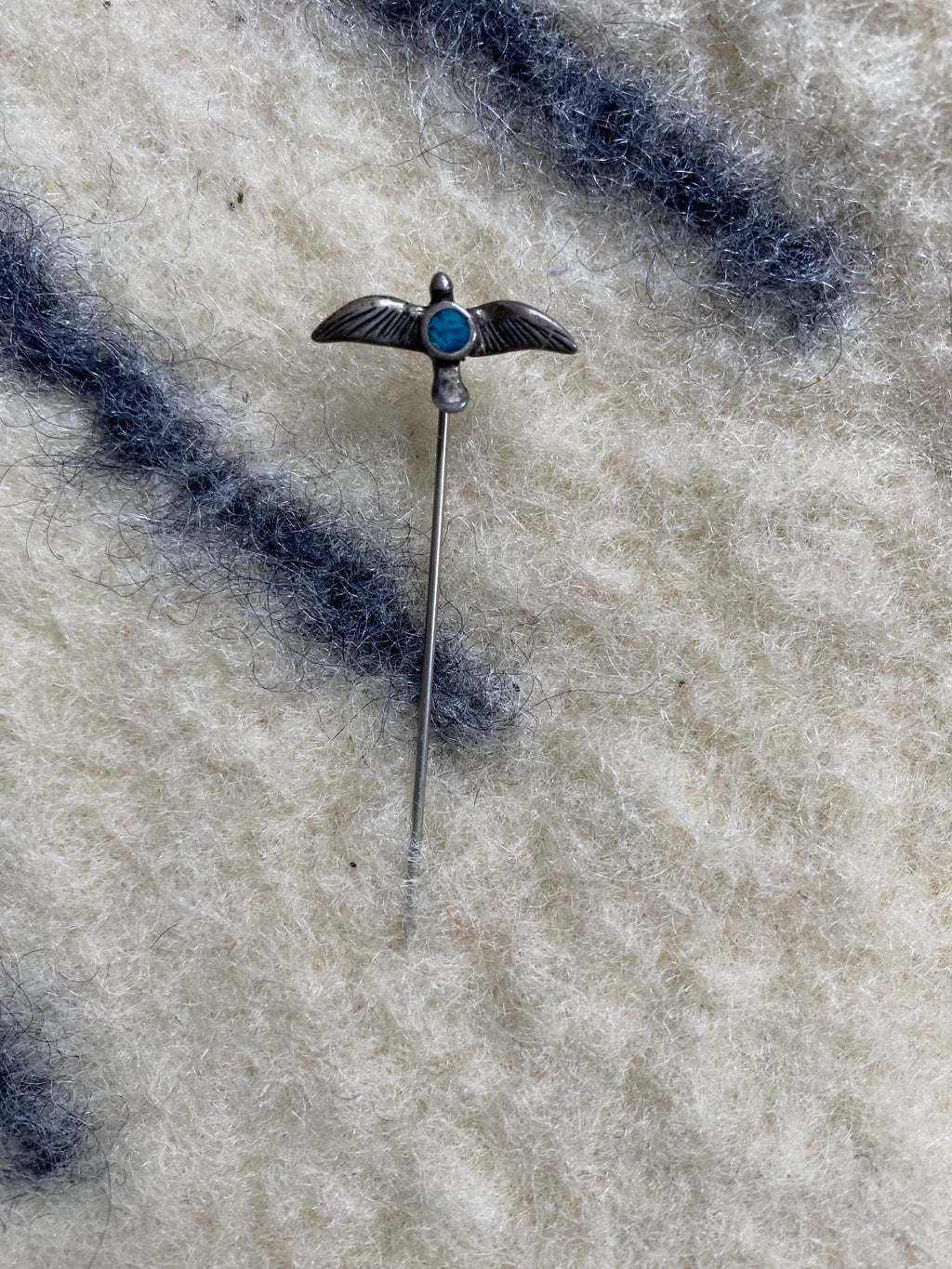 Sterling Silver Navajo Thunderbird Hat Pin