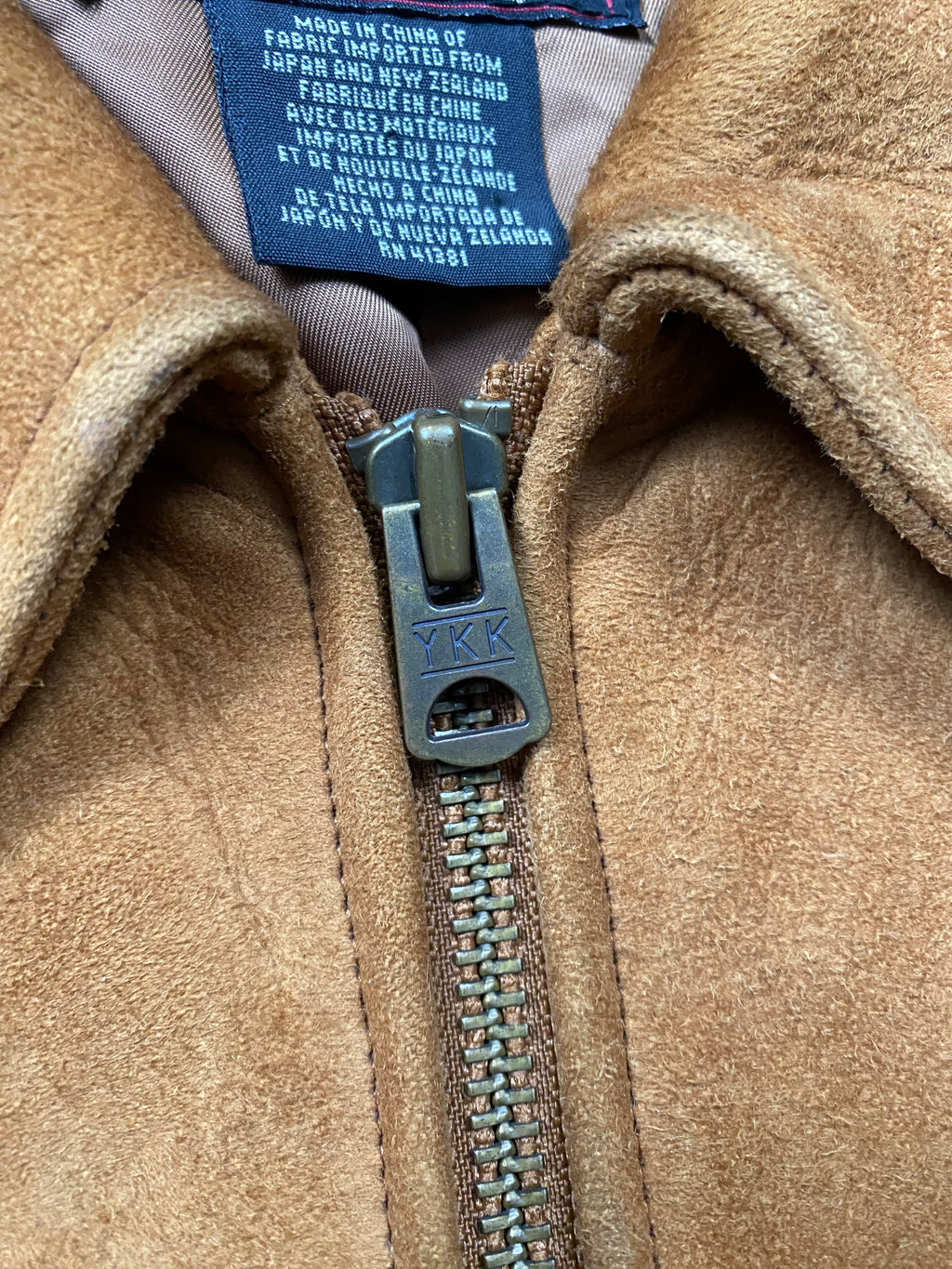 RRL Suede Half-belt Western Safari Coat