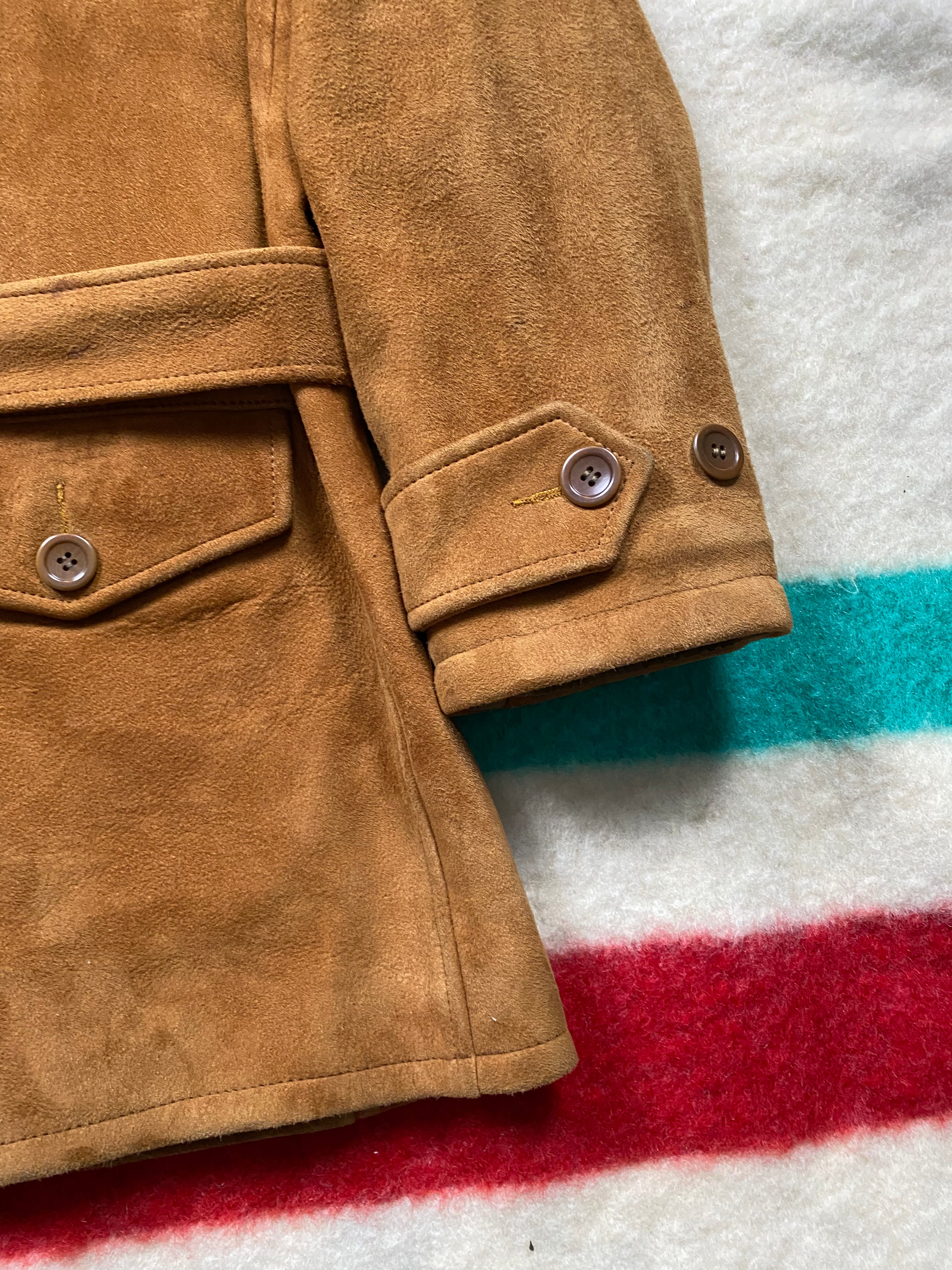 RRL Suede Half-belt Western Safari Coat