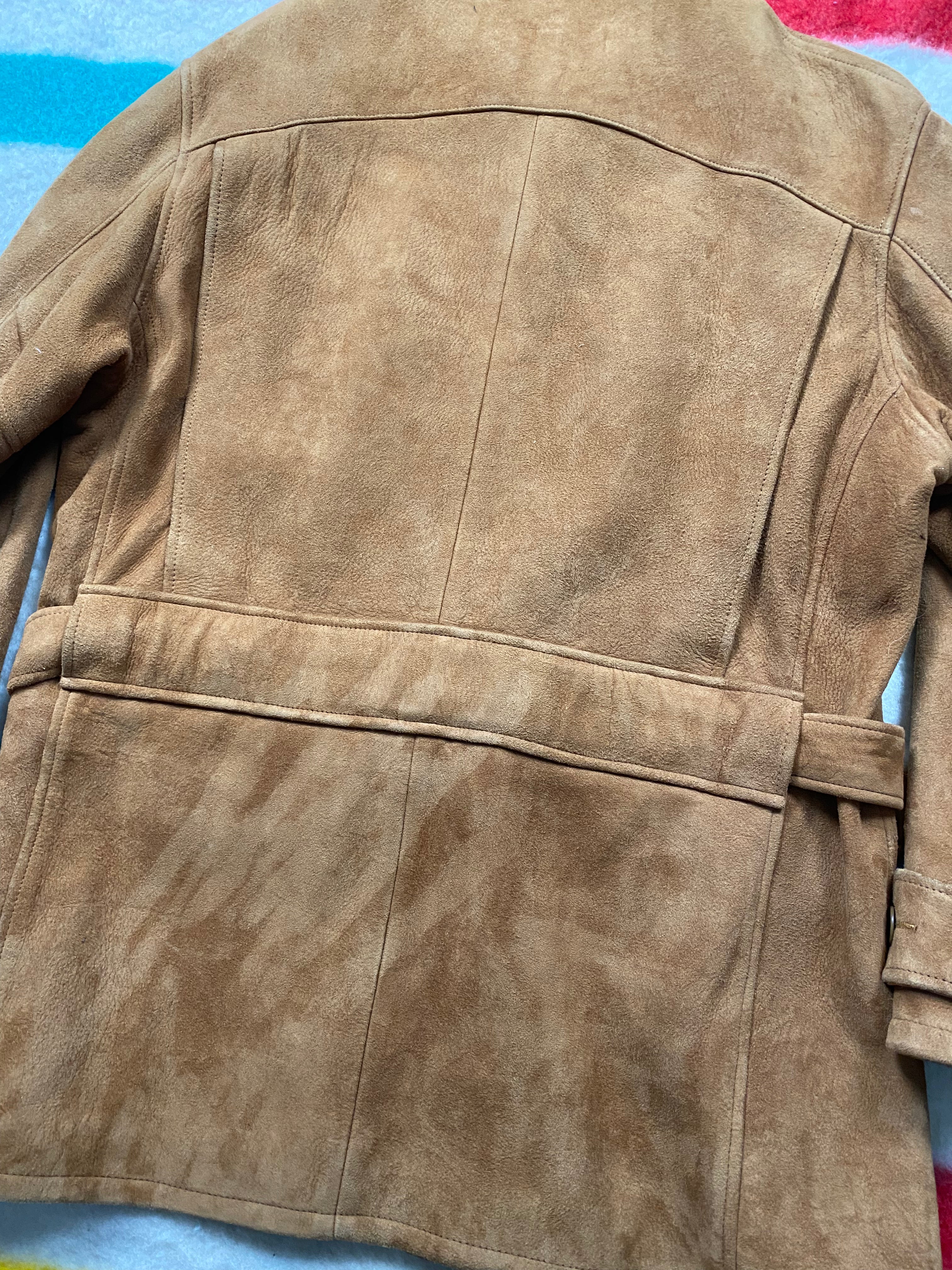 RRL Suede Half-belt Western Safari Coat