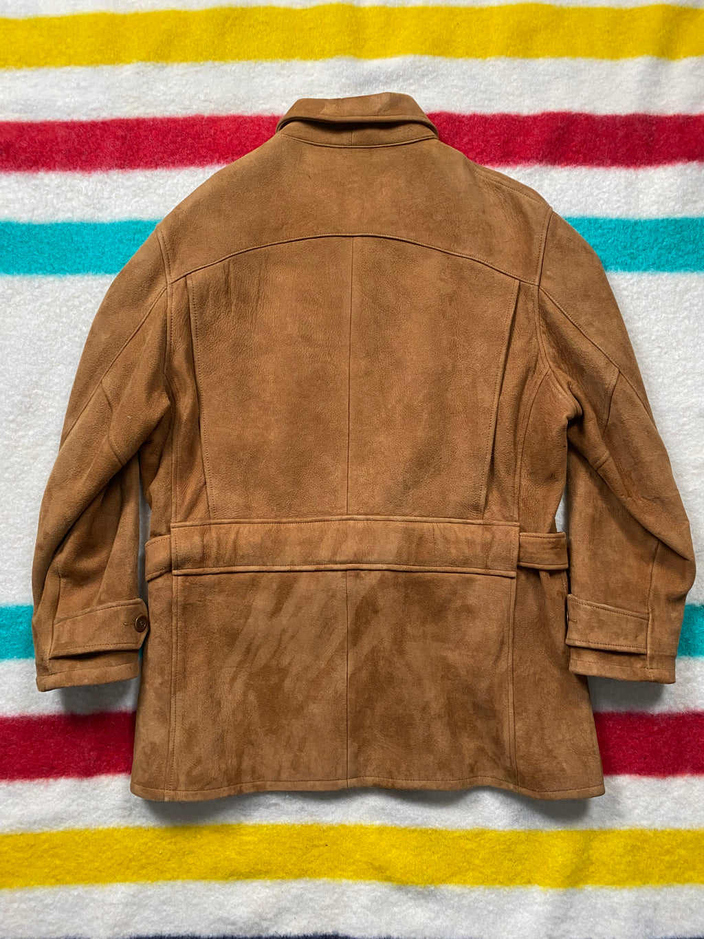 RRL Suede Half-belt Western Safari Coat