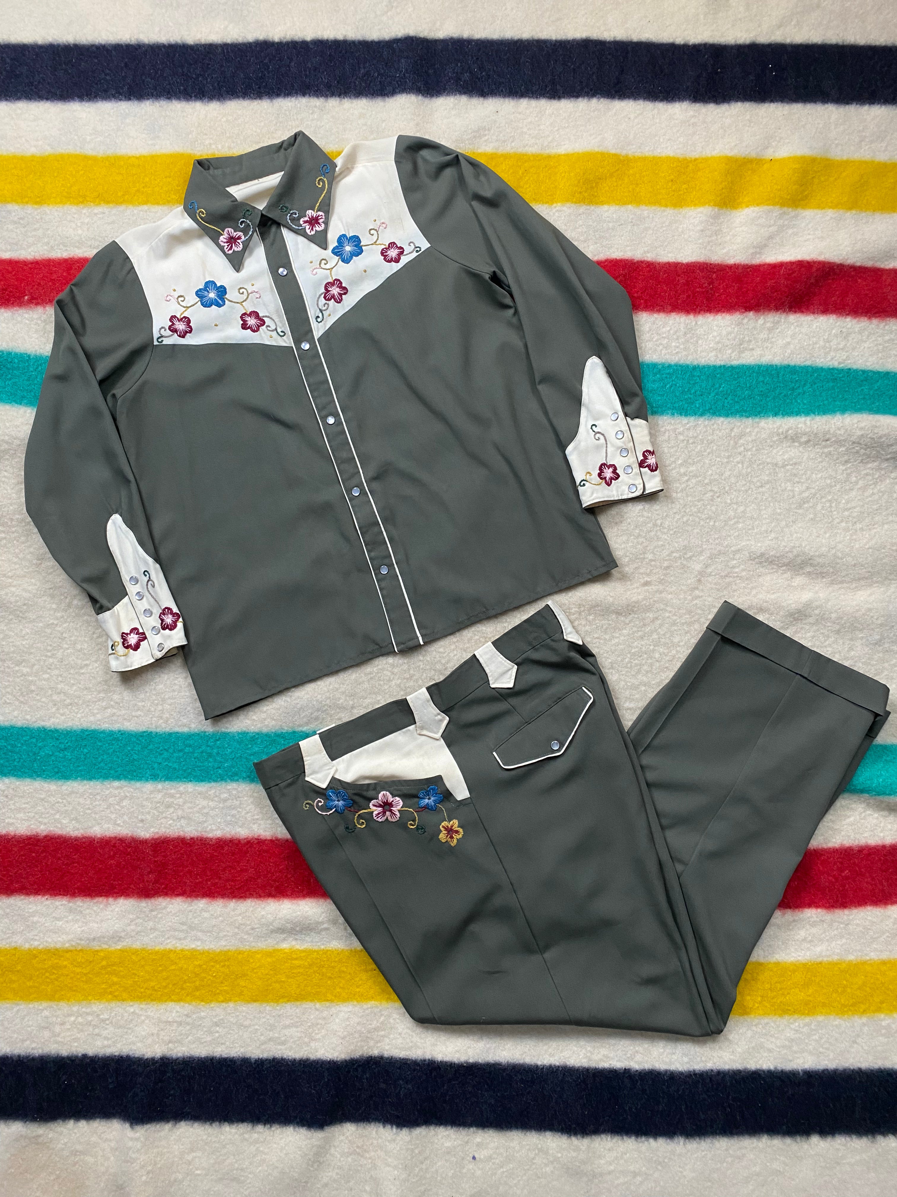 Bespoke Embroidered Western Suit