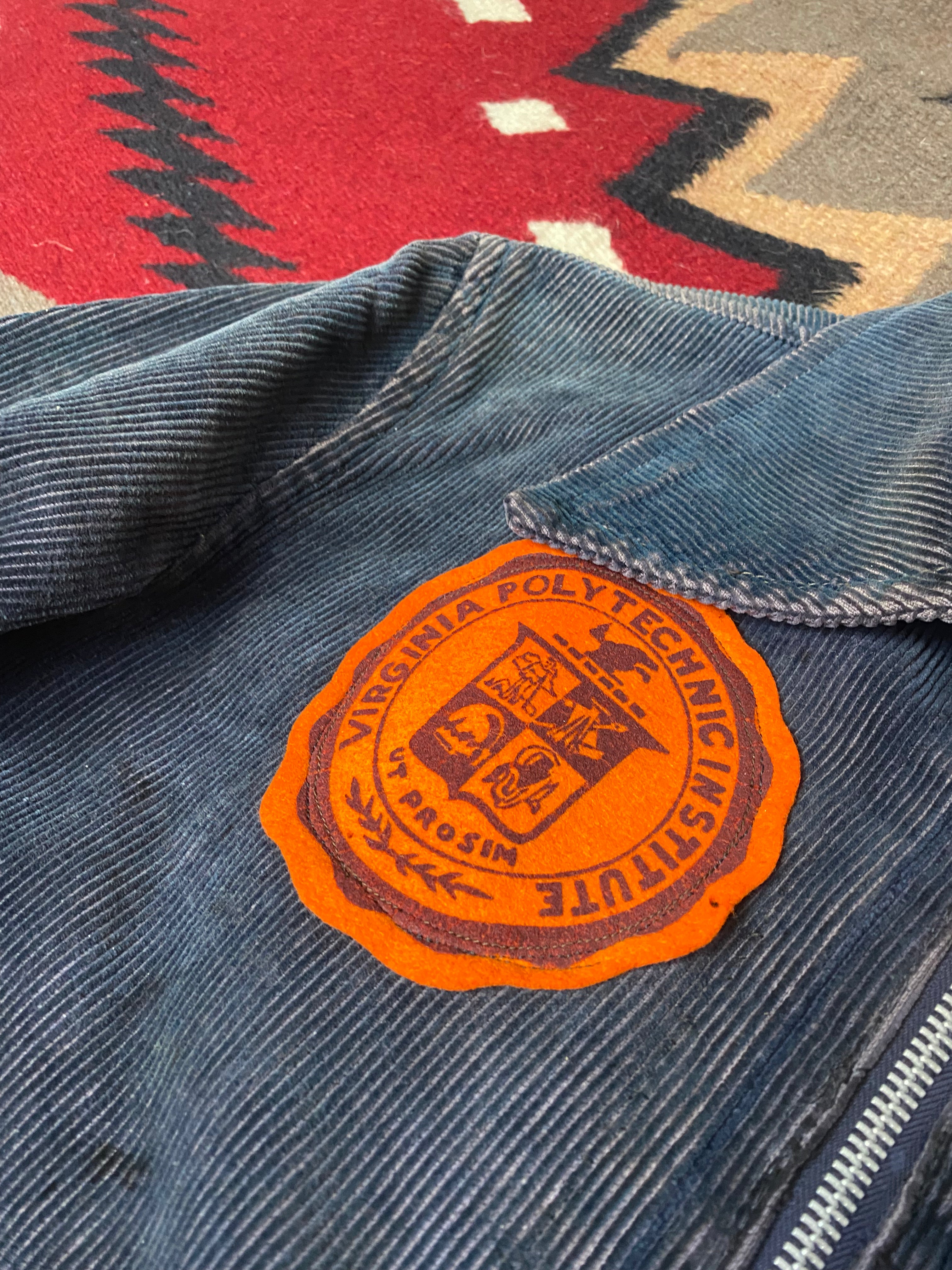 Virginia Polytechnic Institute 1930's Halfbelted Corduroy Jacket