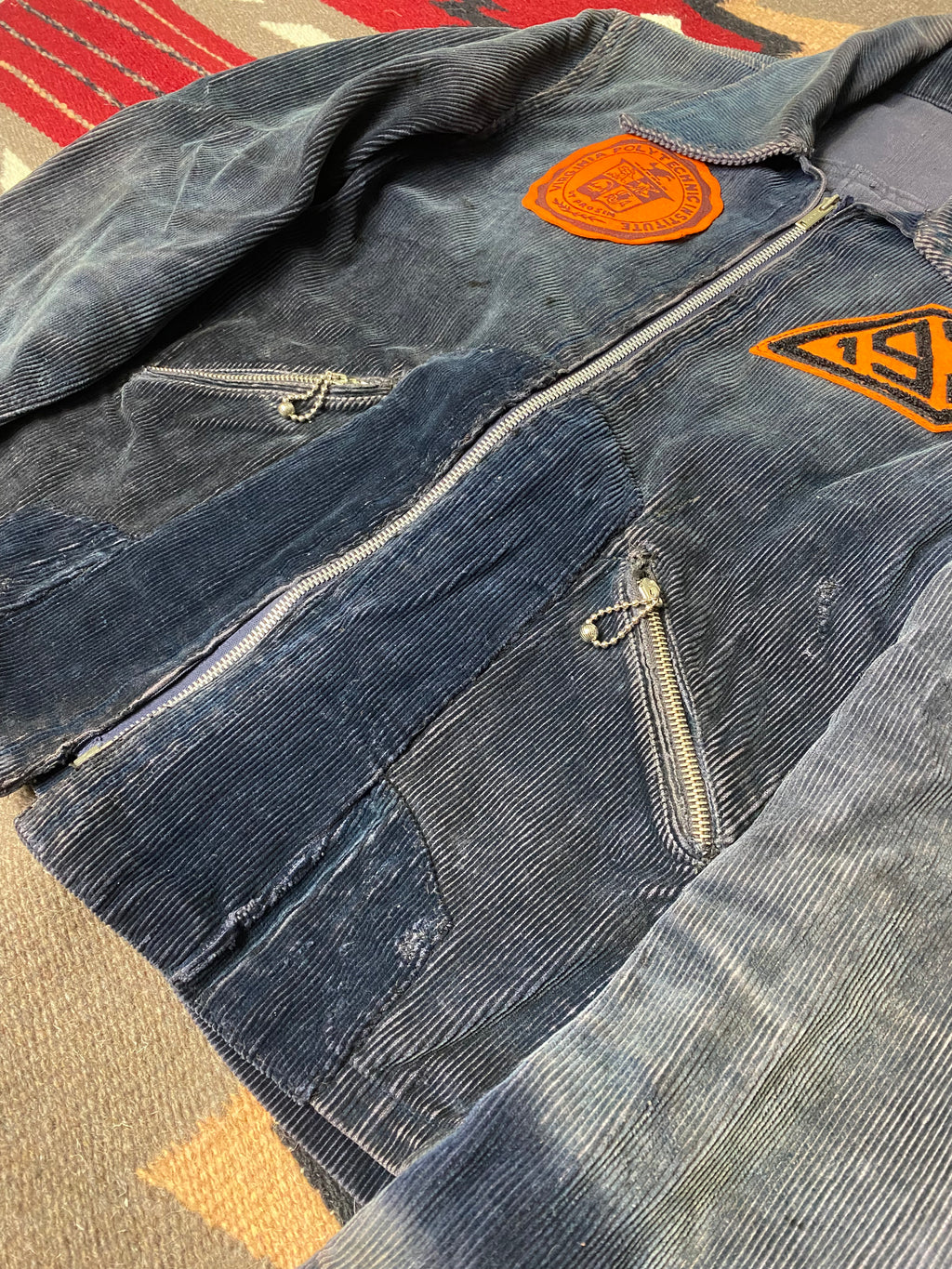 Virginia Polytechnic Institute 1930's Halfbelted Corduroy Jacket