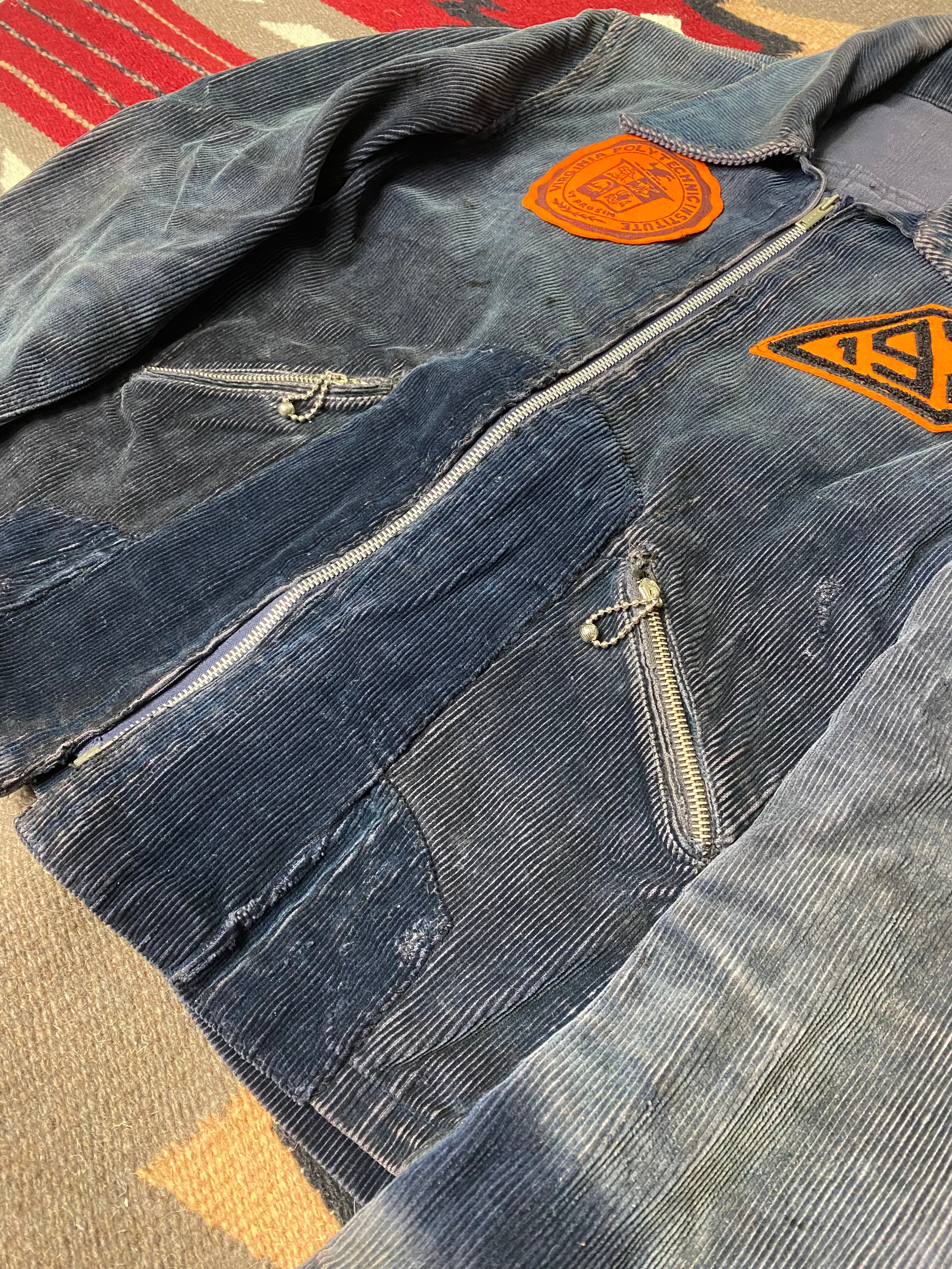 Virginia Polytechnic Institute 1930's Halfbelted Corduroy Jacket