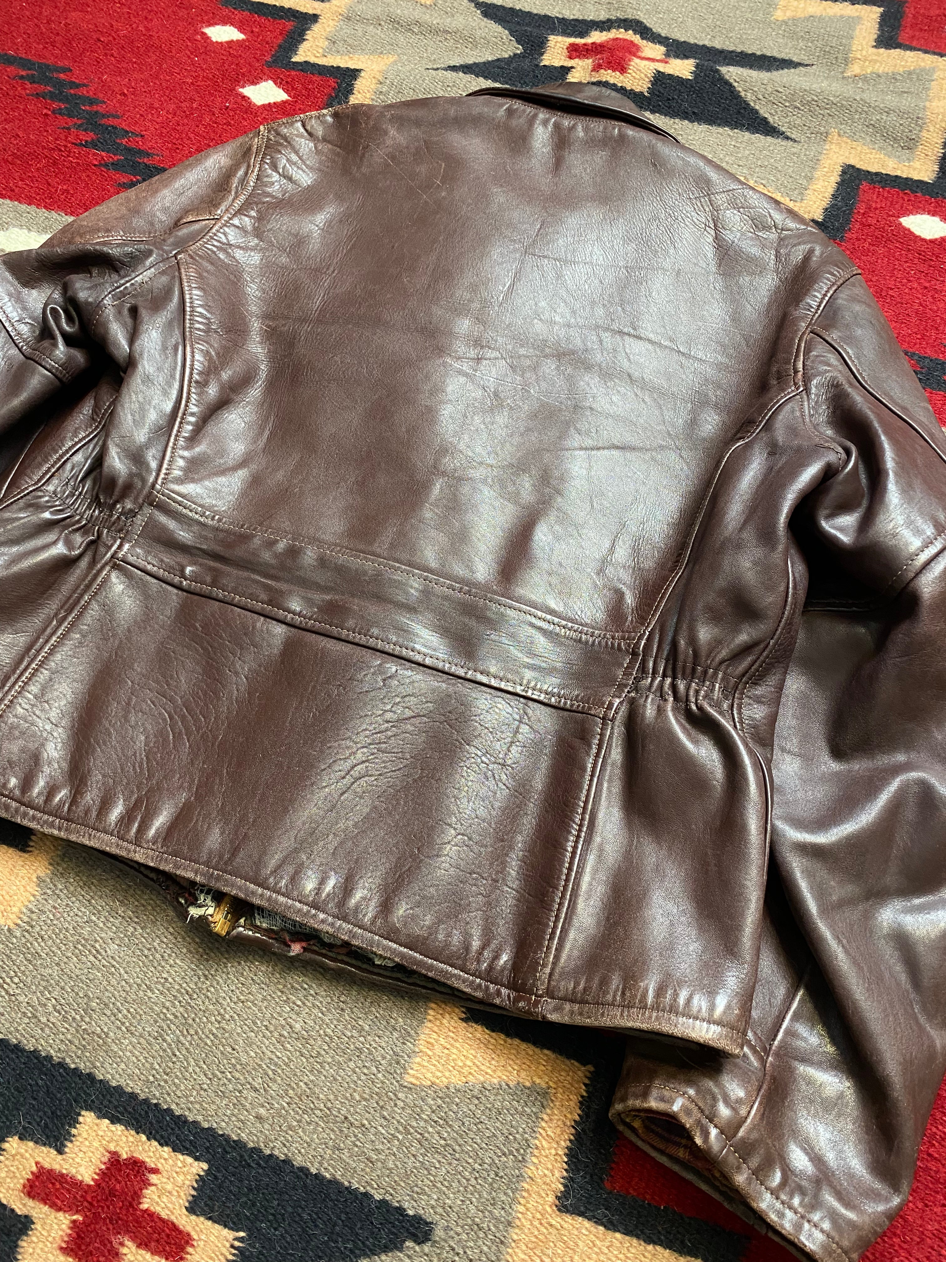 Fidelity Sportswear 1940's Halfbelted Front Quarter Horsehide Jacket