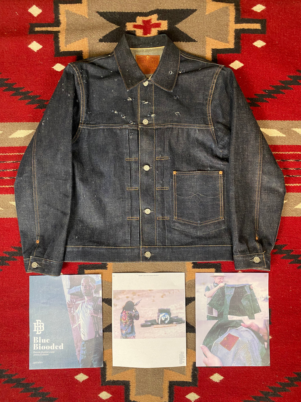 RRL -Blue Blooded- ''Shotgun Shot'' Selvedge Type-1 Jacket