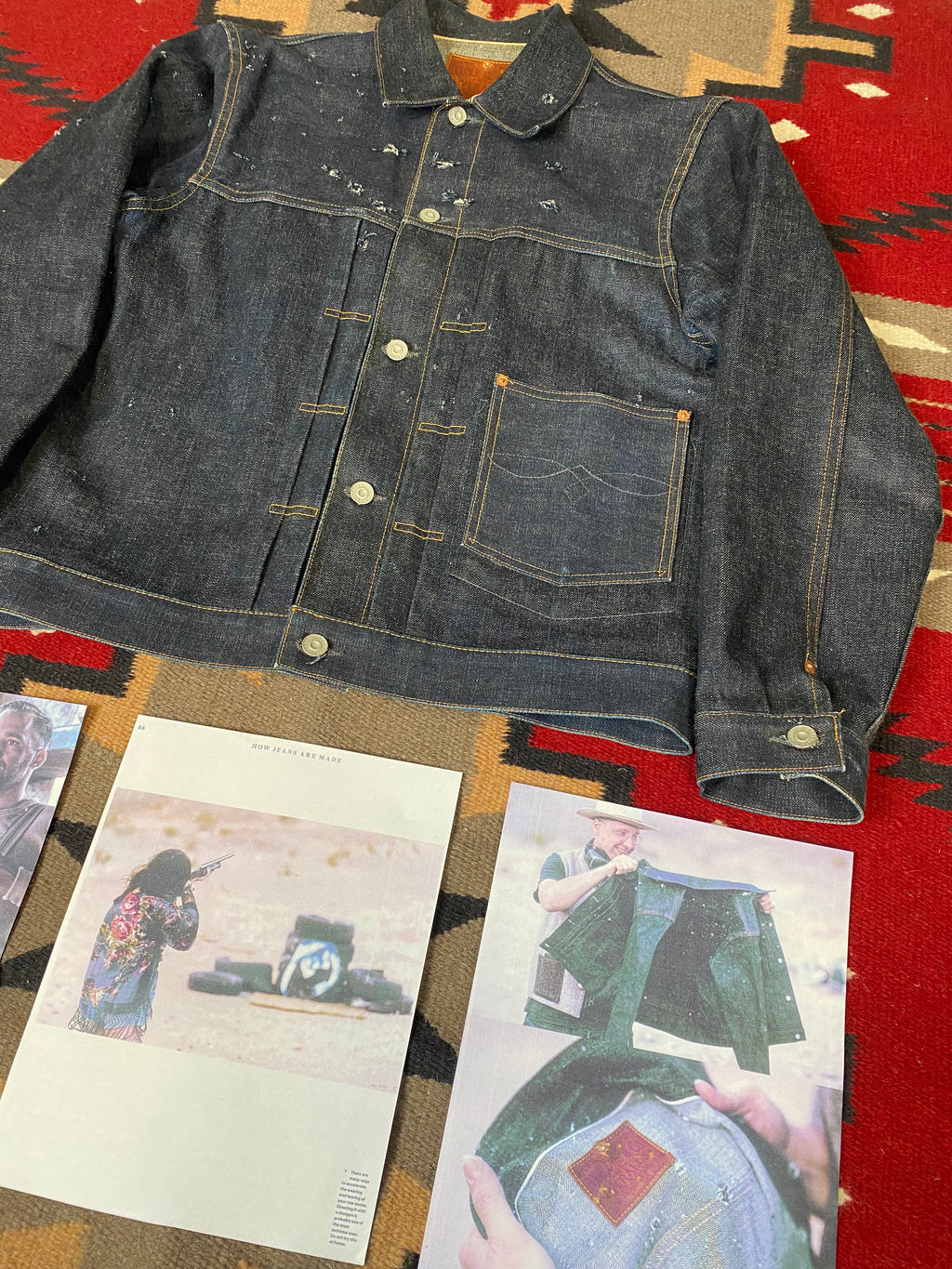 RRL -Blue Blooded- ''Shotgun Shot'' Selvedge Type-1 Jacket