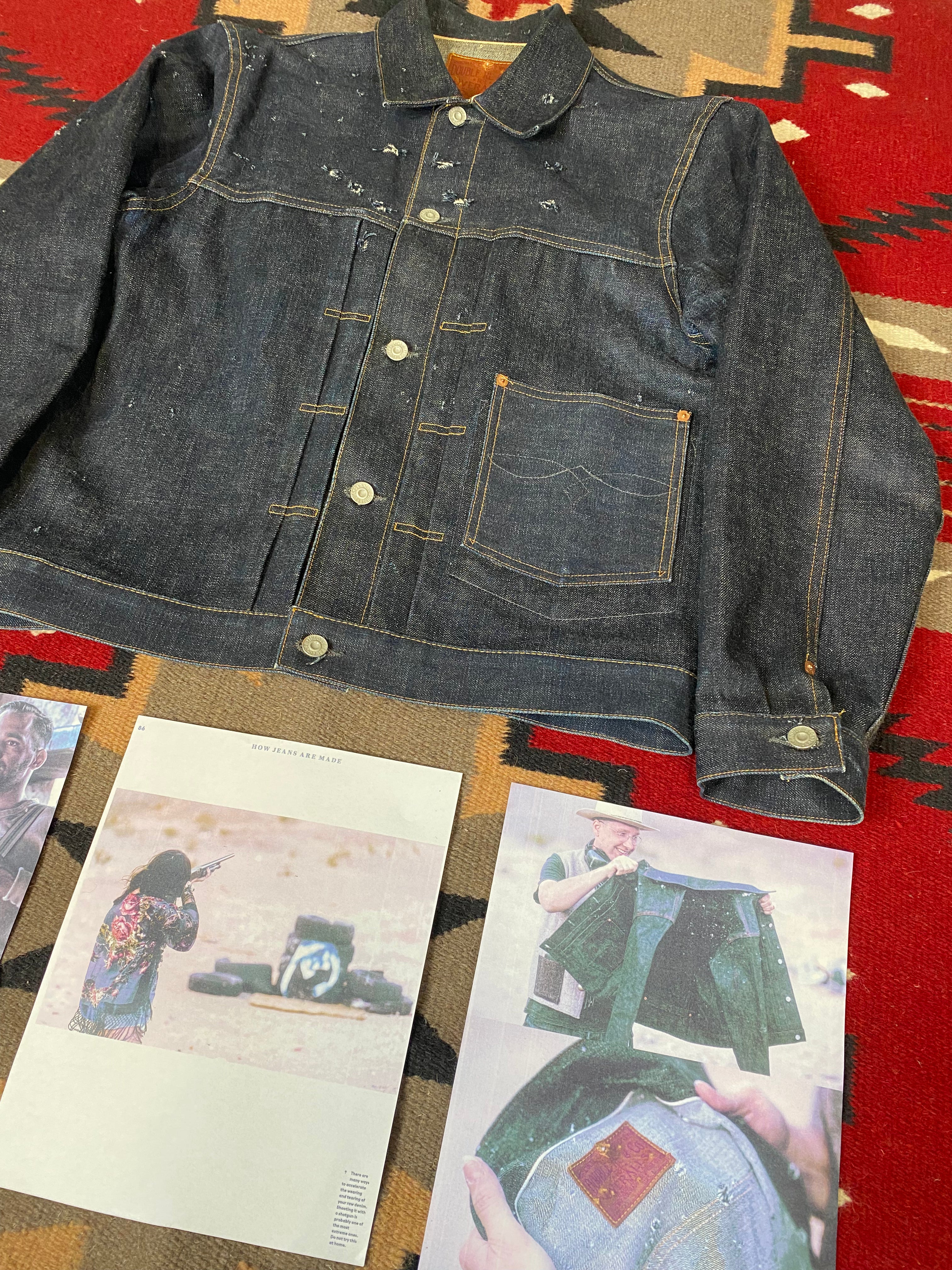 RRL -Blue Blooded- ''Shotgun Shot'' Selvedge Type-1 Jacket