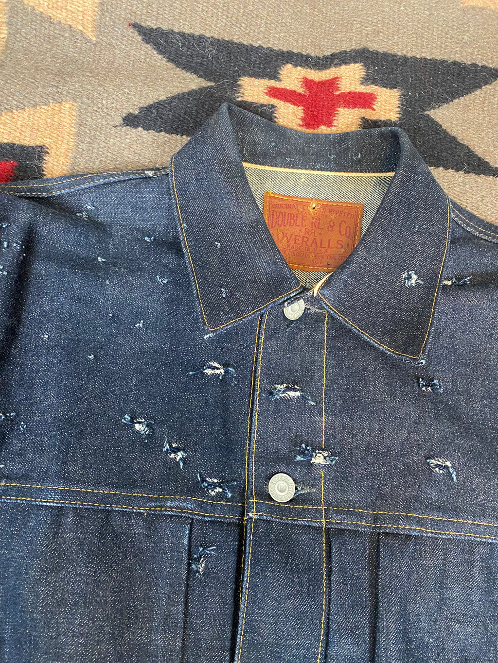 RRL -Blue Blooded- ''Shotgun Shot'' Selvedge Type-1 Jacket