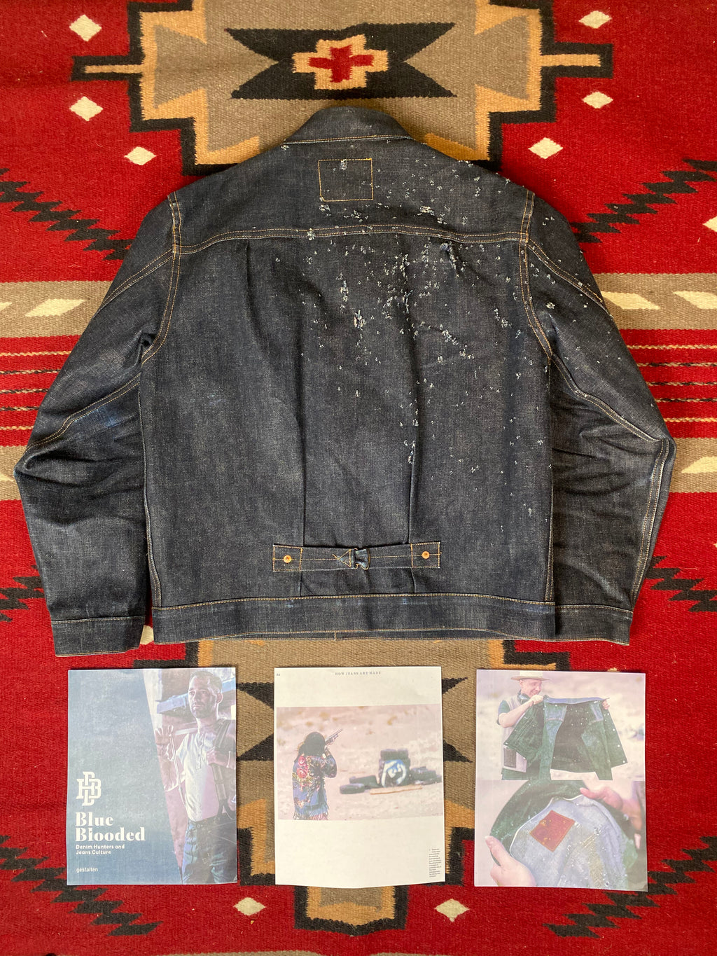 RRL -Blue Blooded- ''Shotgun Shot'' Selvedge Type-1 Jacket