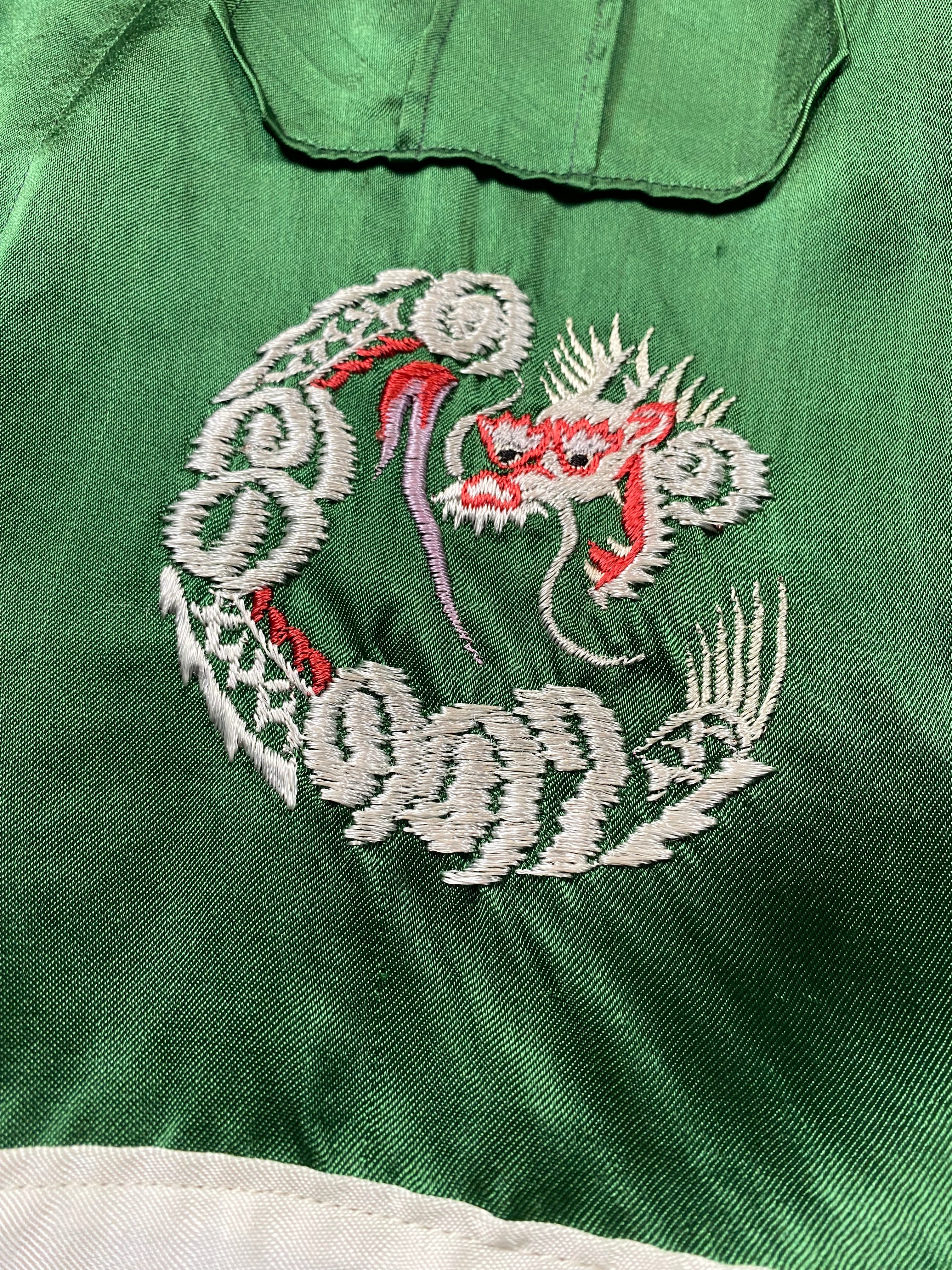 Japanese Two Tone 1940's Souvenir / Sukajan Jacket