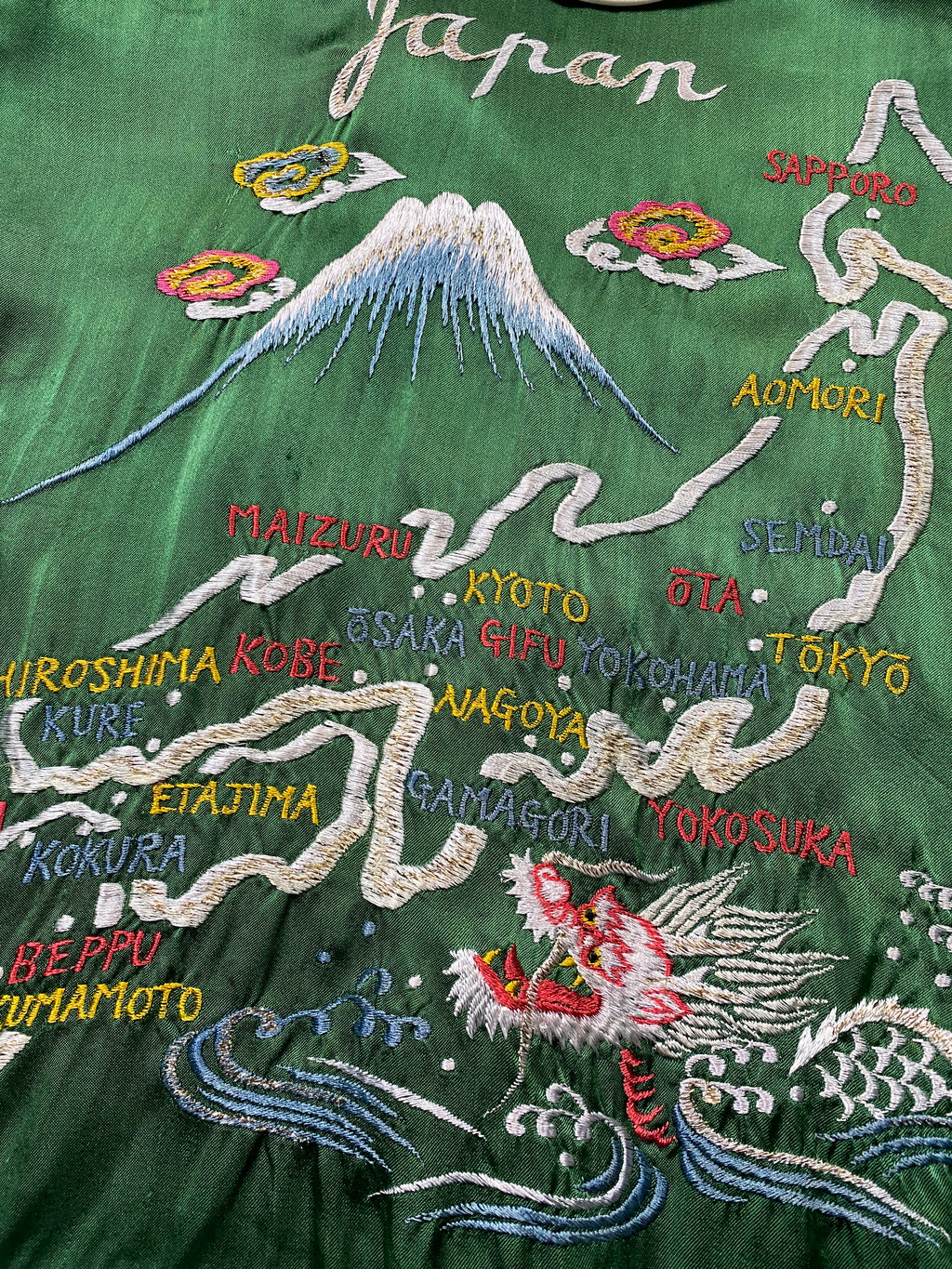 Japanese Two Tone 1940's Souvenir / Sukajan Jacket