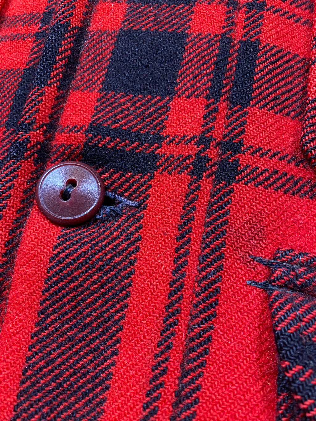 LL Bean 1920's/1930's Plaid Mackinaw Hunting Coat