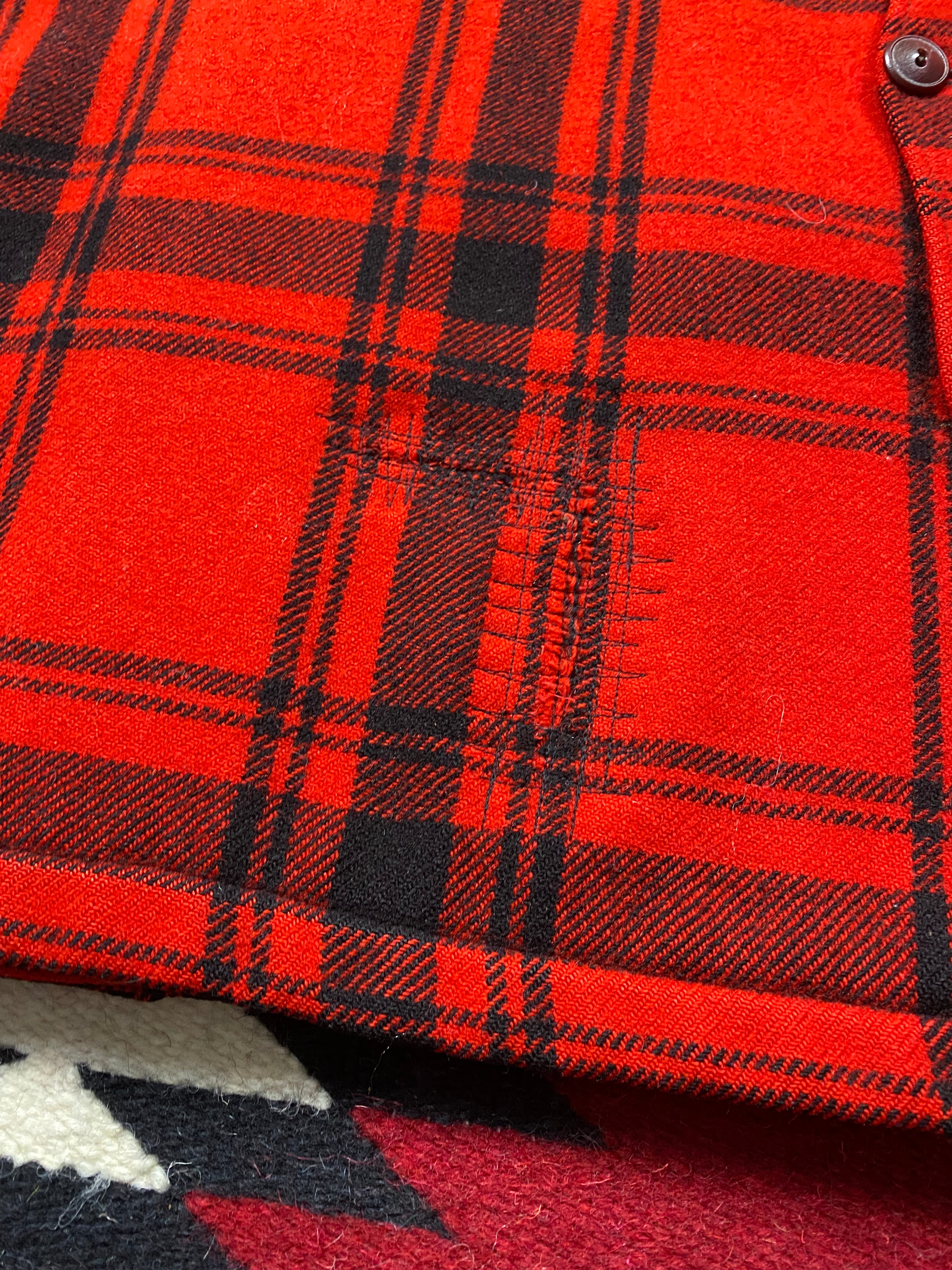 LL Bean 1920's/1930's Plaid Mackinaw Hunting Coat