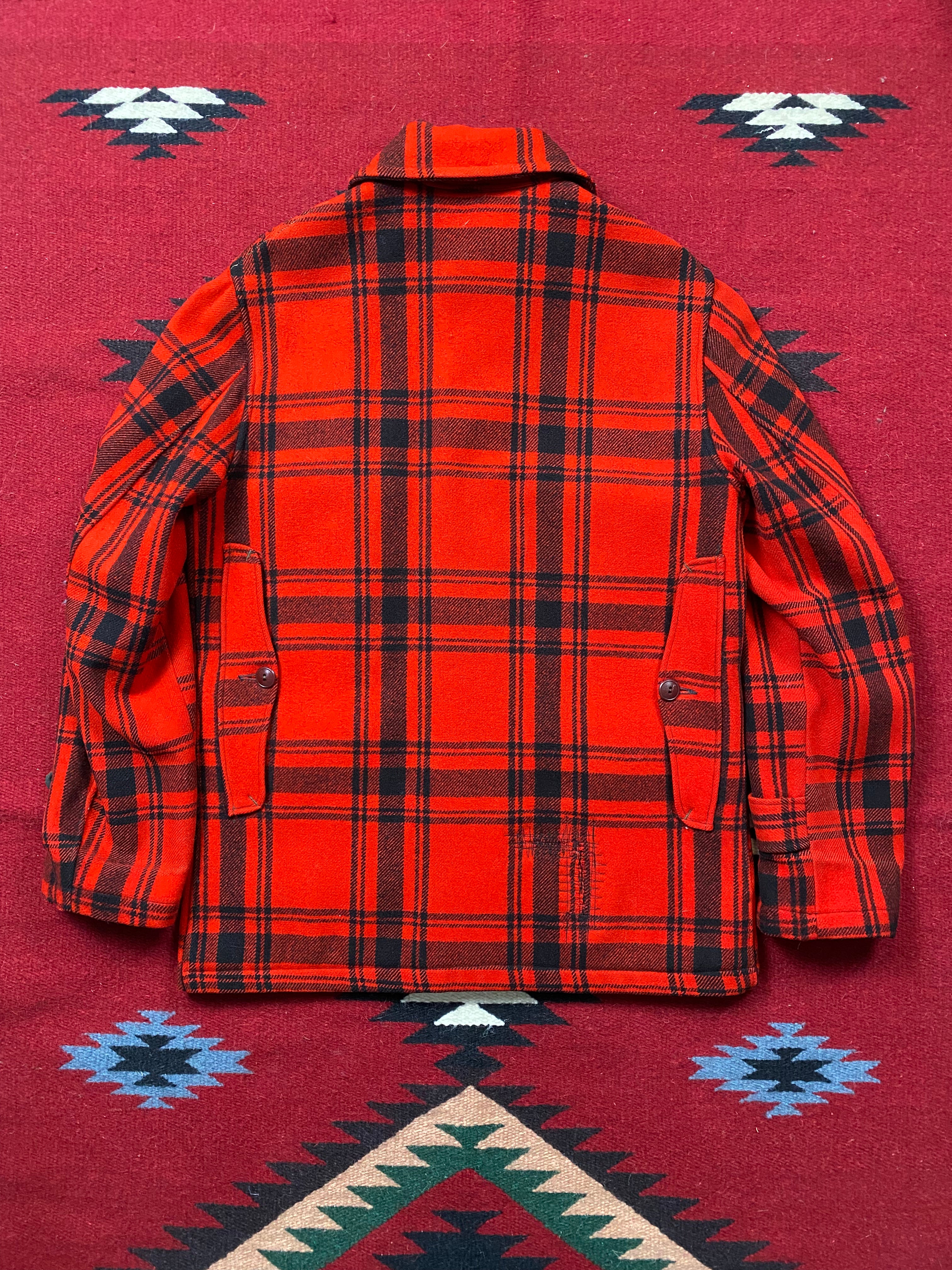 LL Bean 1920's/1930's Plaid Mackinaw Hunting Coat