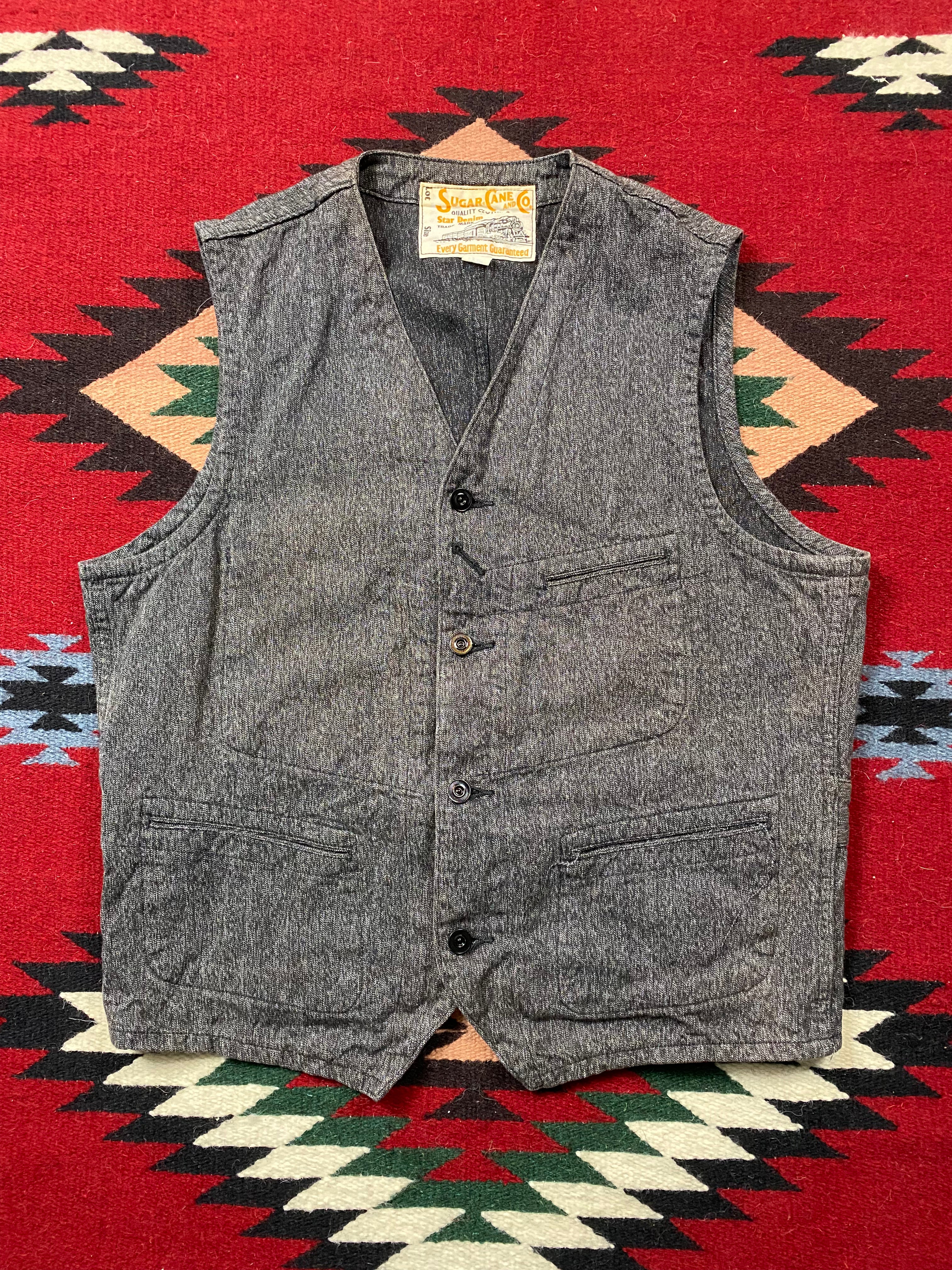 Sugar Cane Salt & Pepper Waistcoat