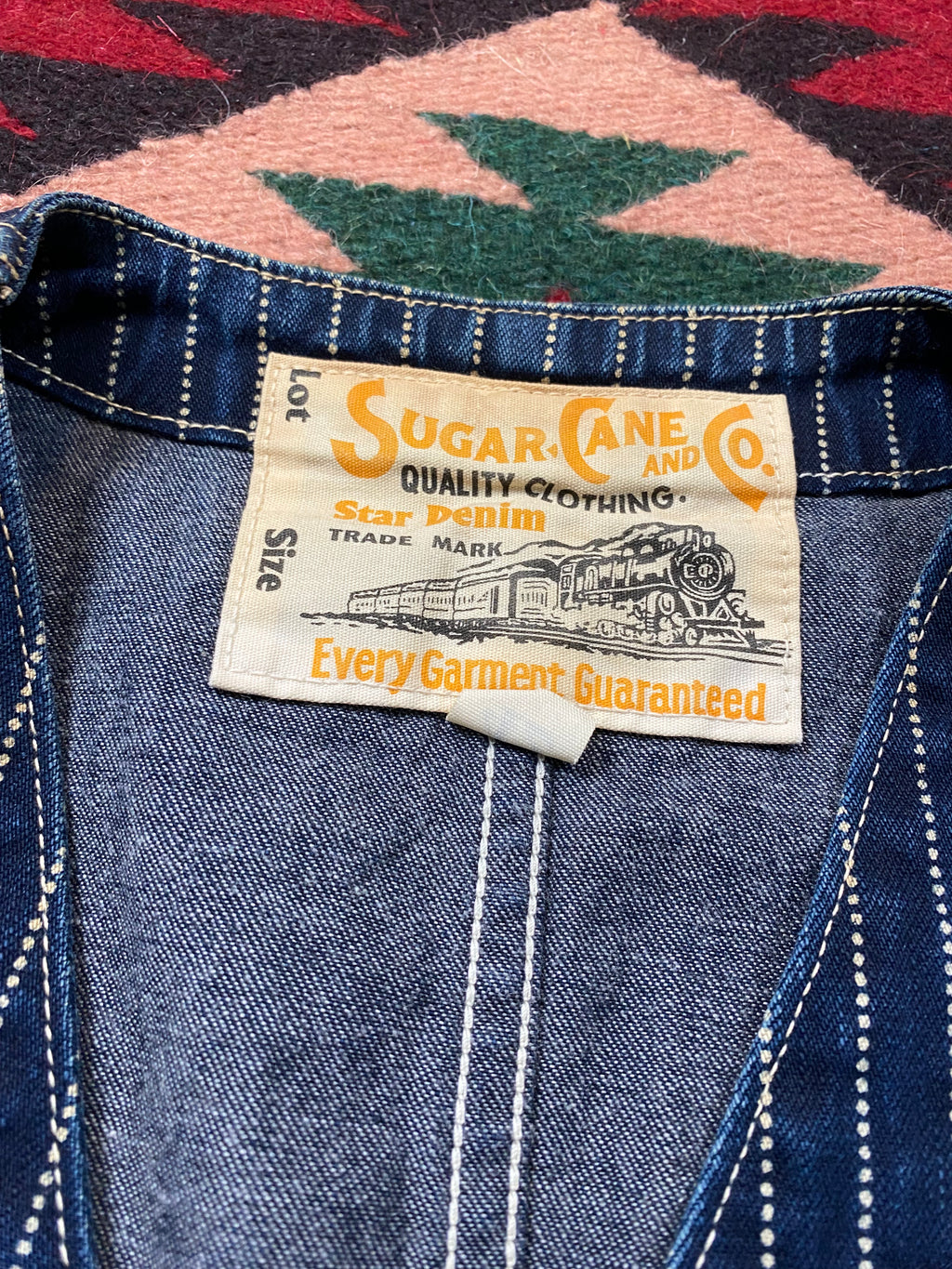 Sugar Cane Wabash Striped Waistcoat
