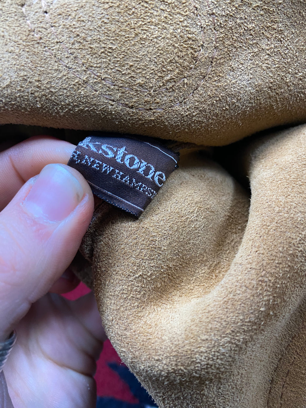 Brookstone Suede Leather Tote Bag