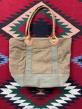 LL Bean Army Grean Canvas Tote Bag