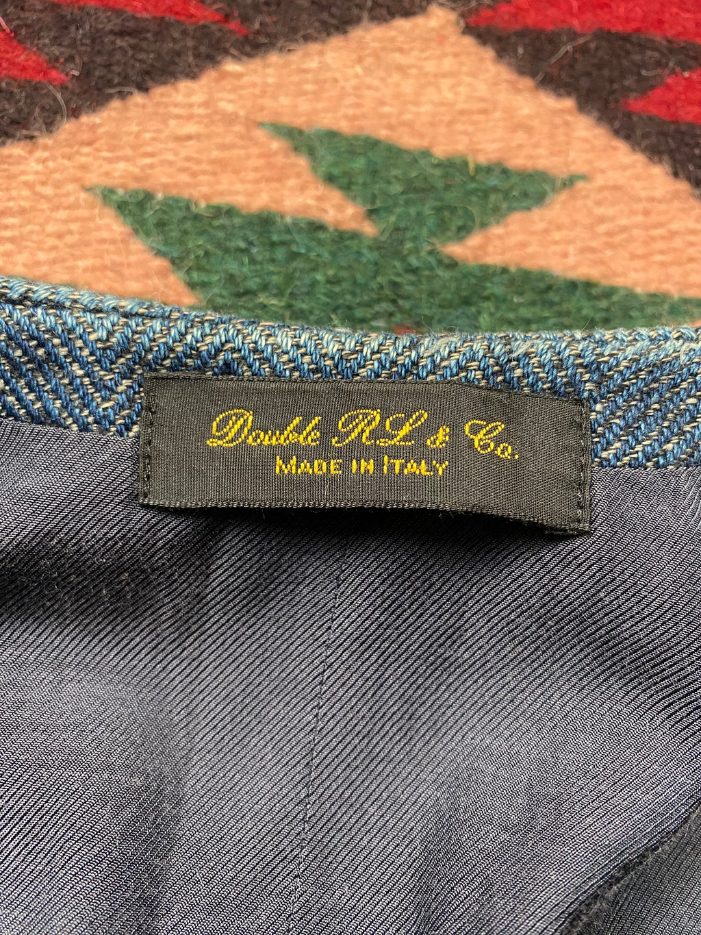 RRL Limited Edition HBT Indigo Waistcoat