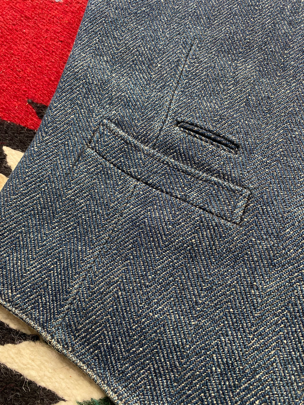 RRL Limited Edition HBT Indigo Waistcoat