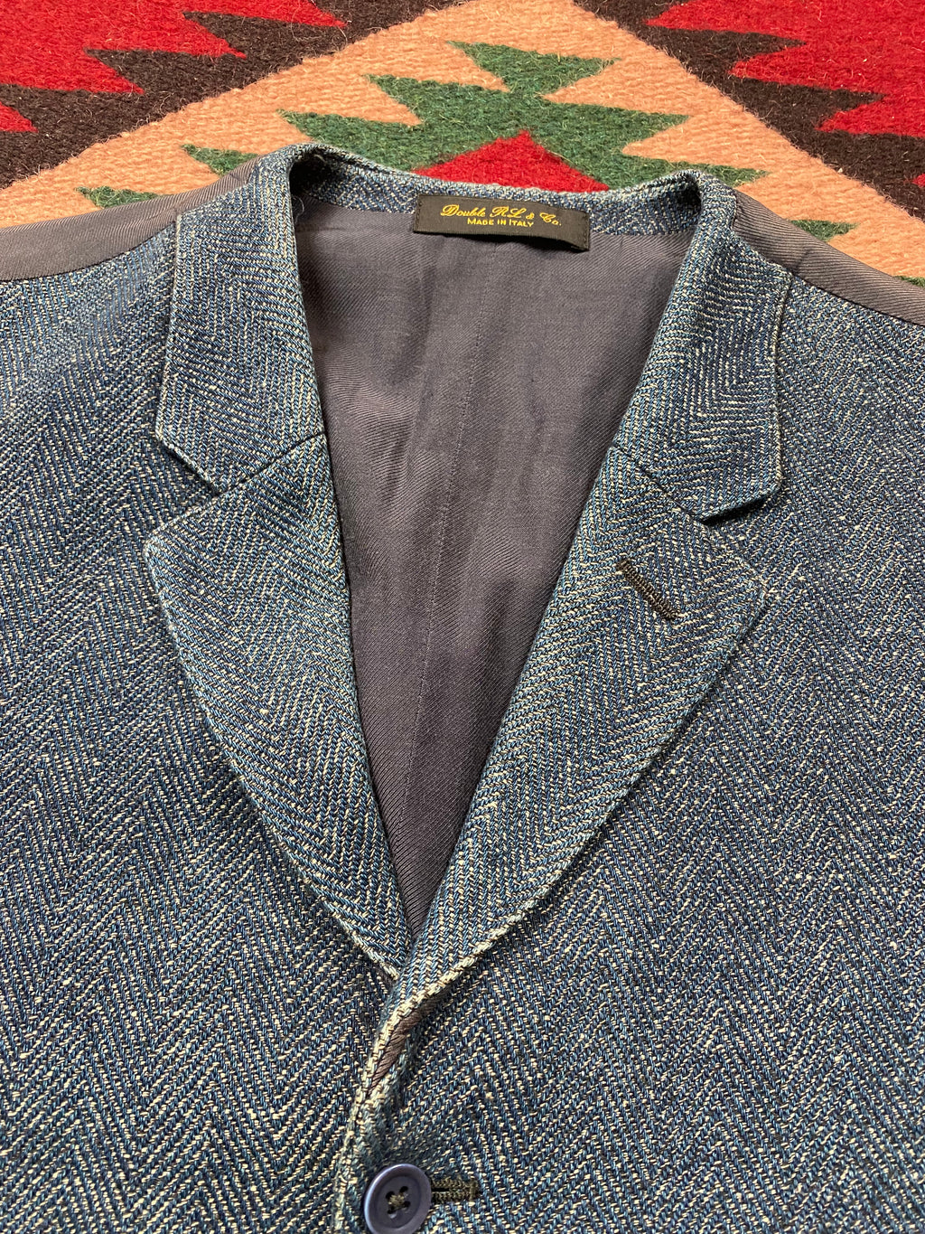RRL Limited Edition HBT Indigo Waistcoat