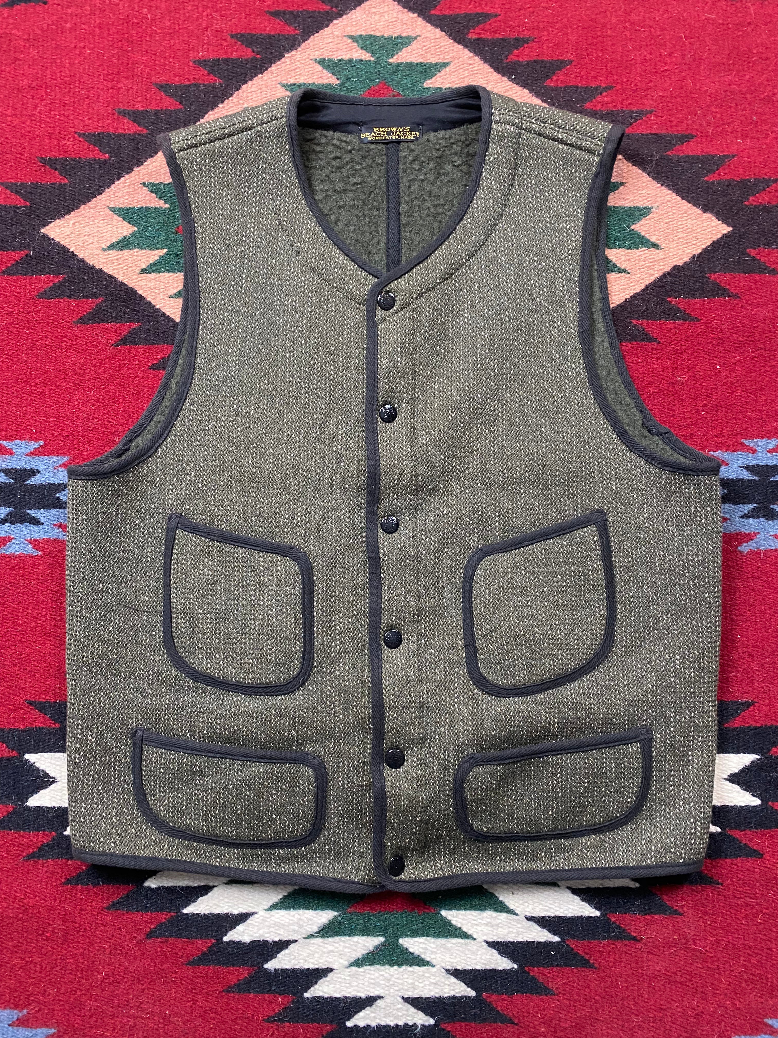 Brown's Beach Green Salt & Pepper Vest