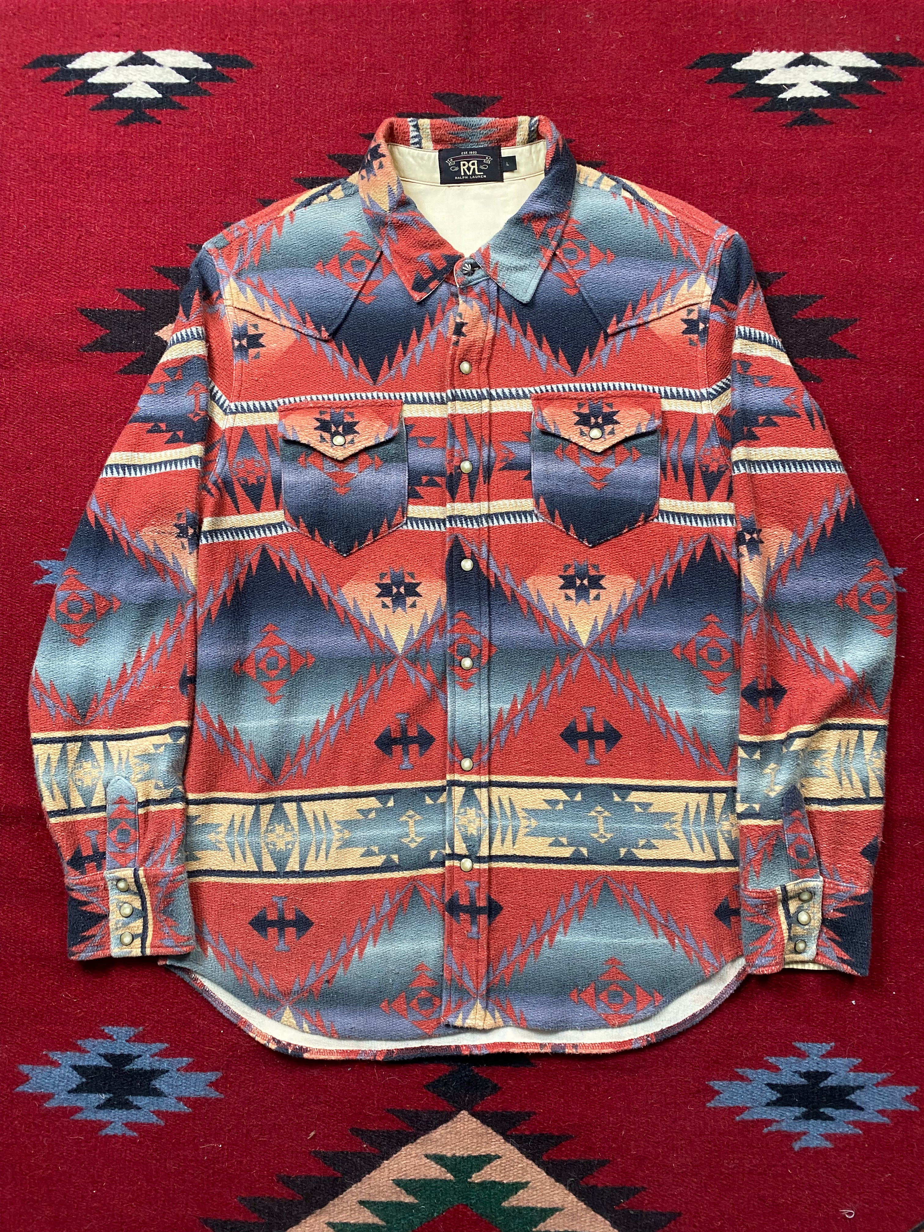 RRL Southwestern Jacquard Overshirt