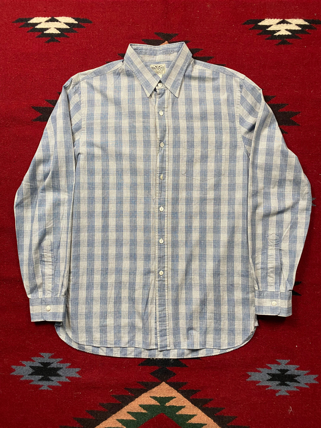 RRL & Co. Soft Plaid One Pocket Dress Shirt