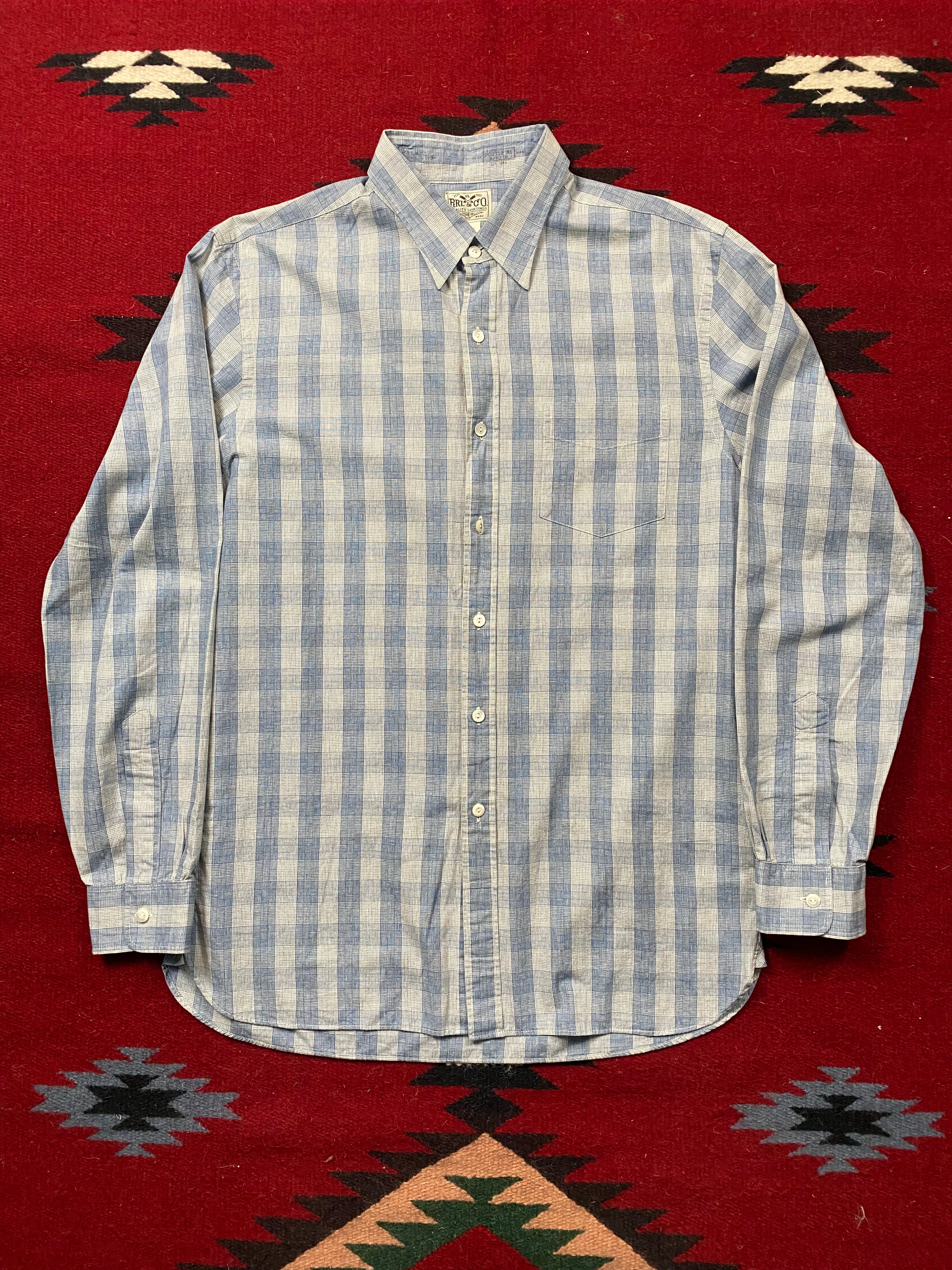 RRL & Co. Soft Plaid One Pocket Dress Shirt