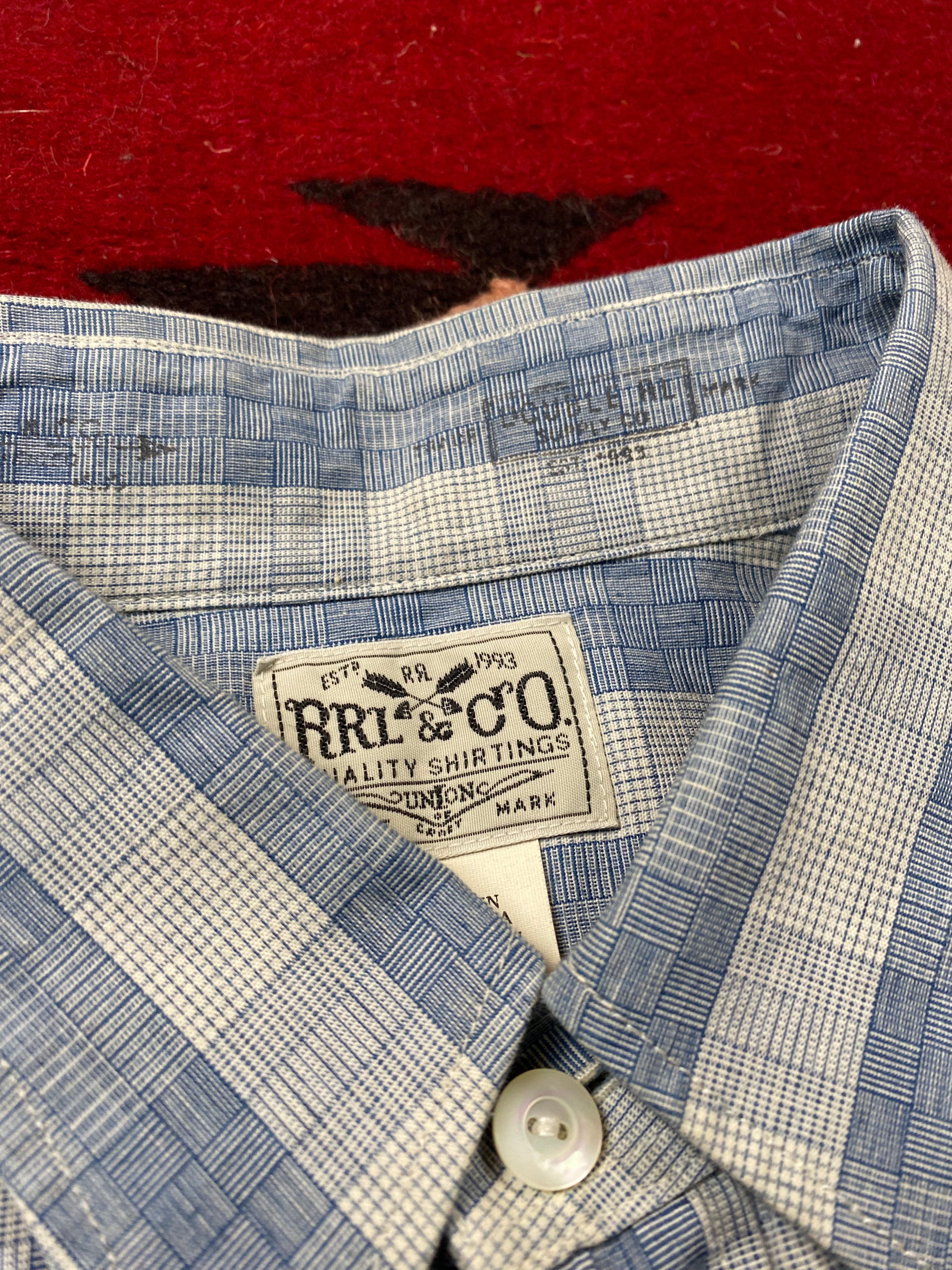 RRL & Co. Soft Plaid One Pocket Dress Shirt