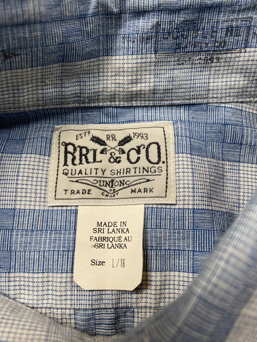 RRL & Co. Soft Plaid One Pocket Dress Shirt