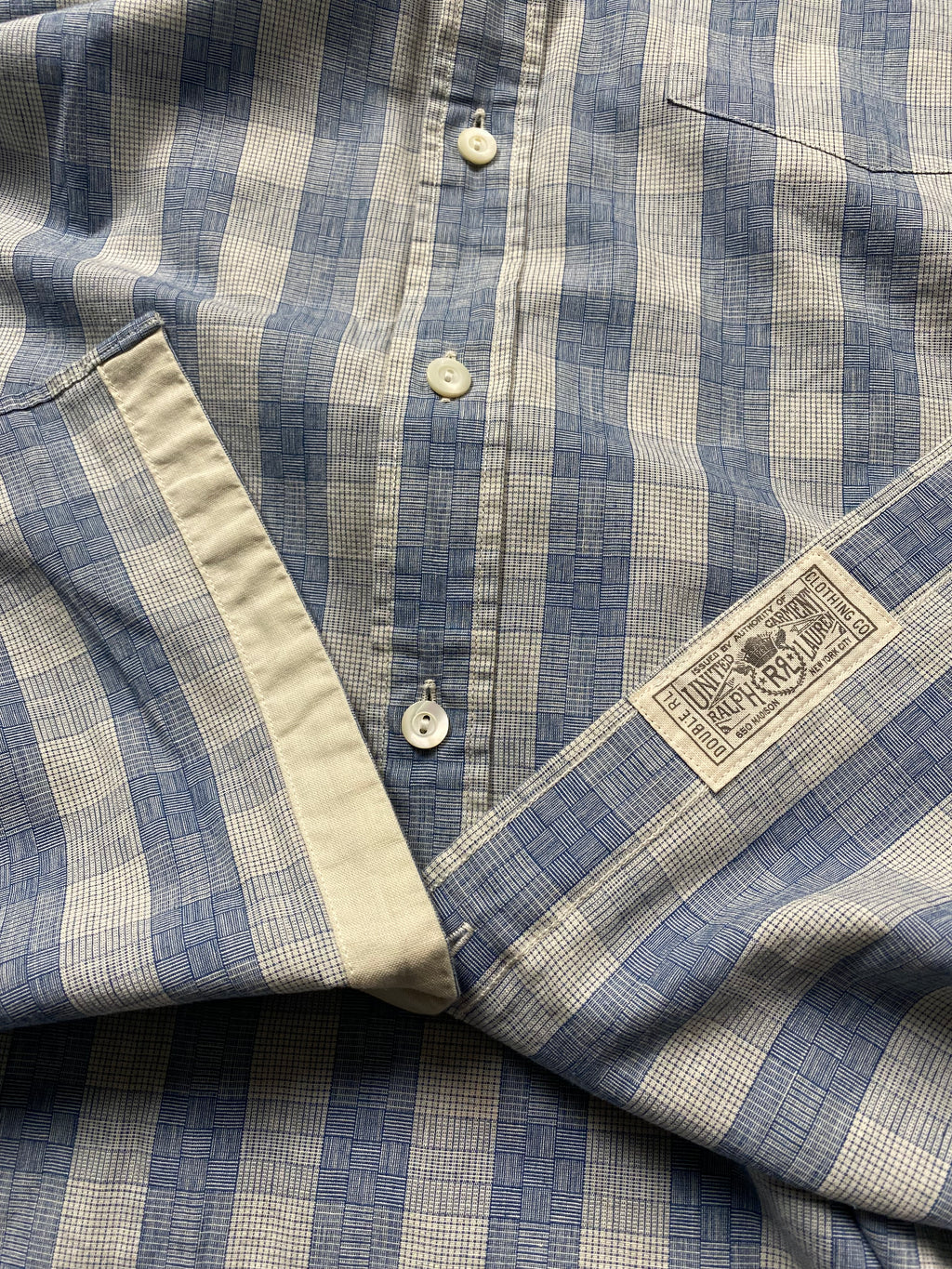 RRL & Co. Soft Plaid One Pocket Dress Shirt