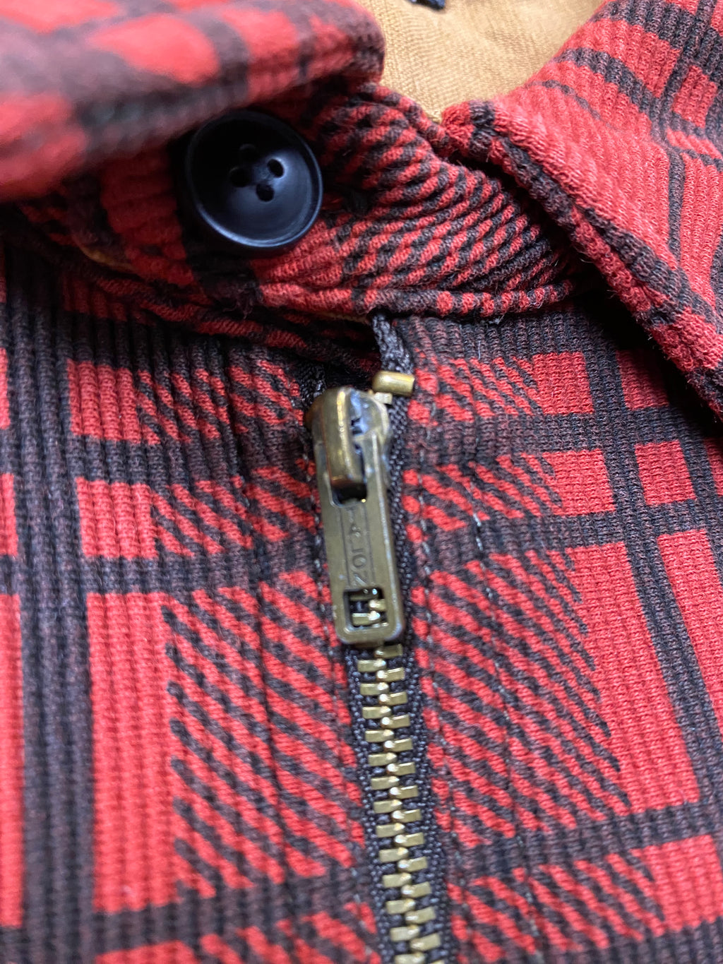 RRL Bedford Corduroy Popover Quarter Zip Shirt