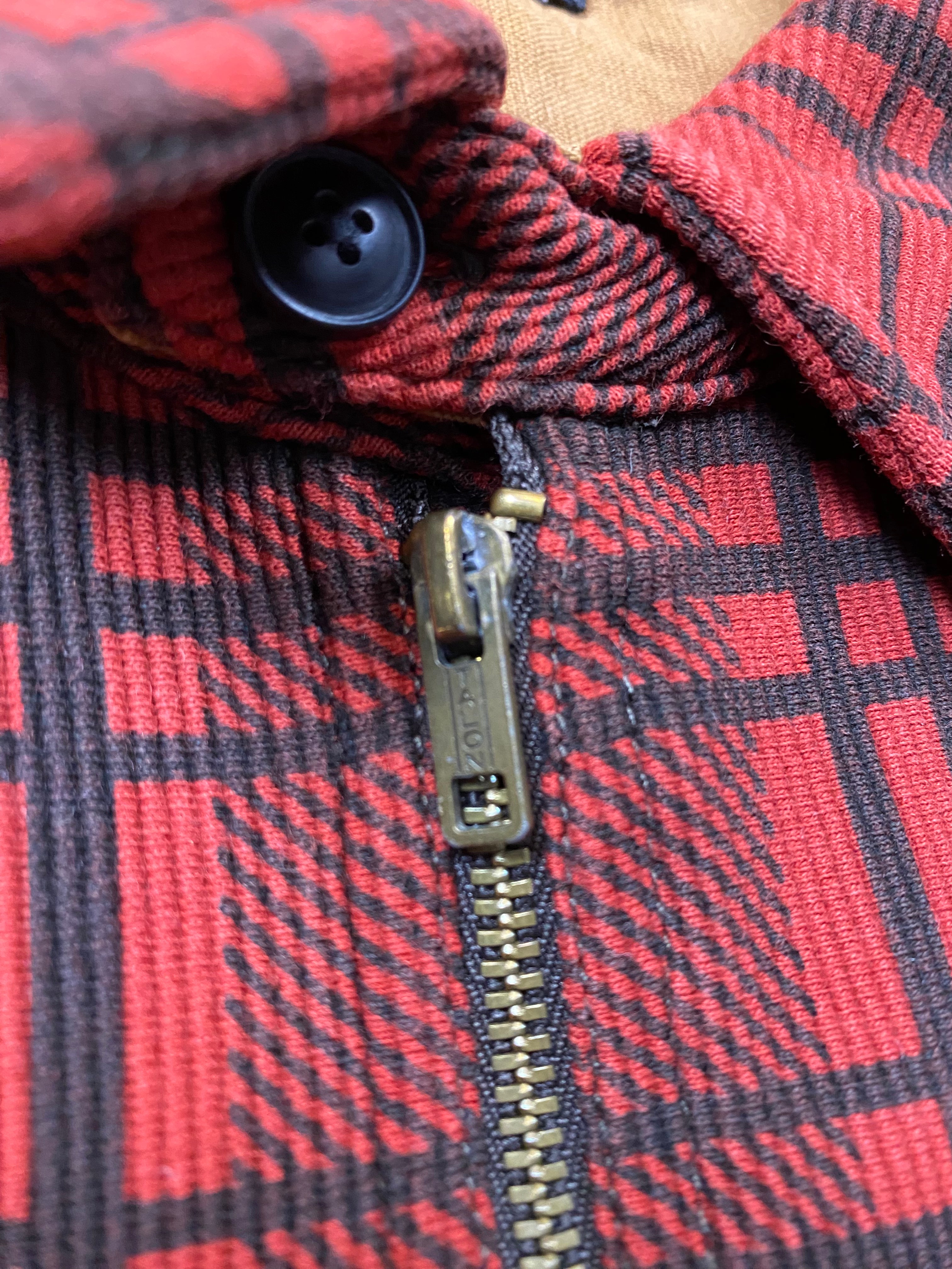 RRL Bedford Corduroy Popover Quarter Zip Shirt