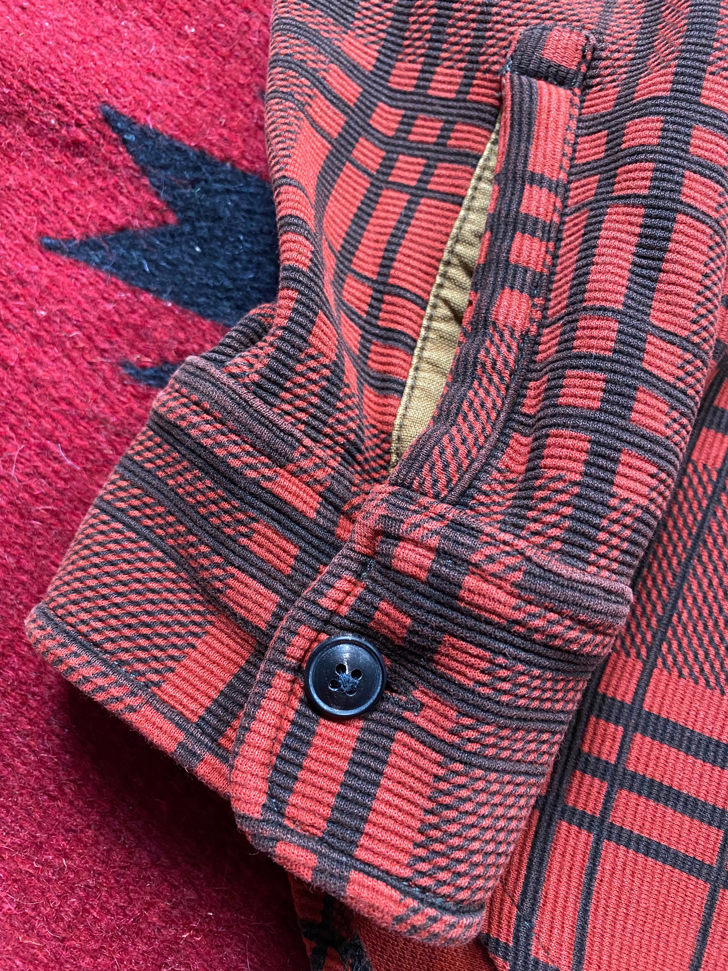 RRL Bedford Corduroy Popover Quarter Zip Shirt