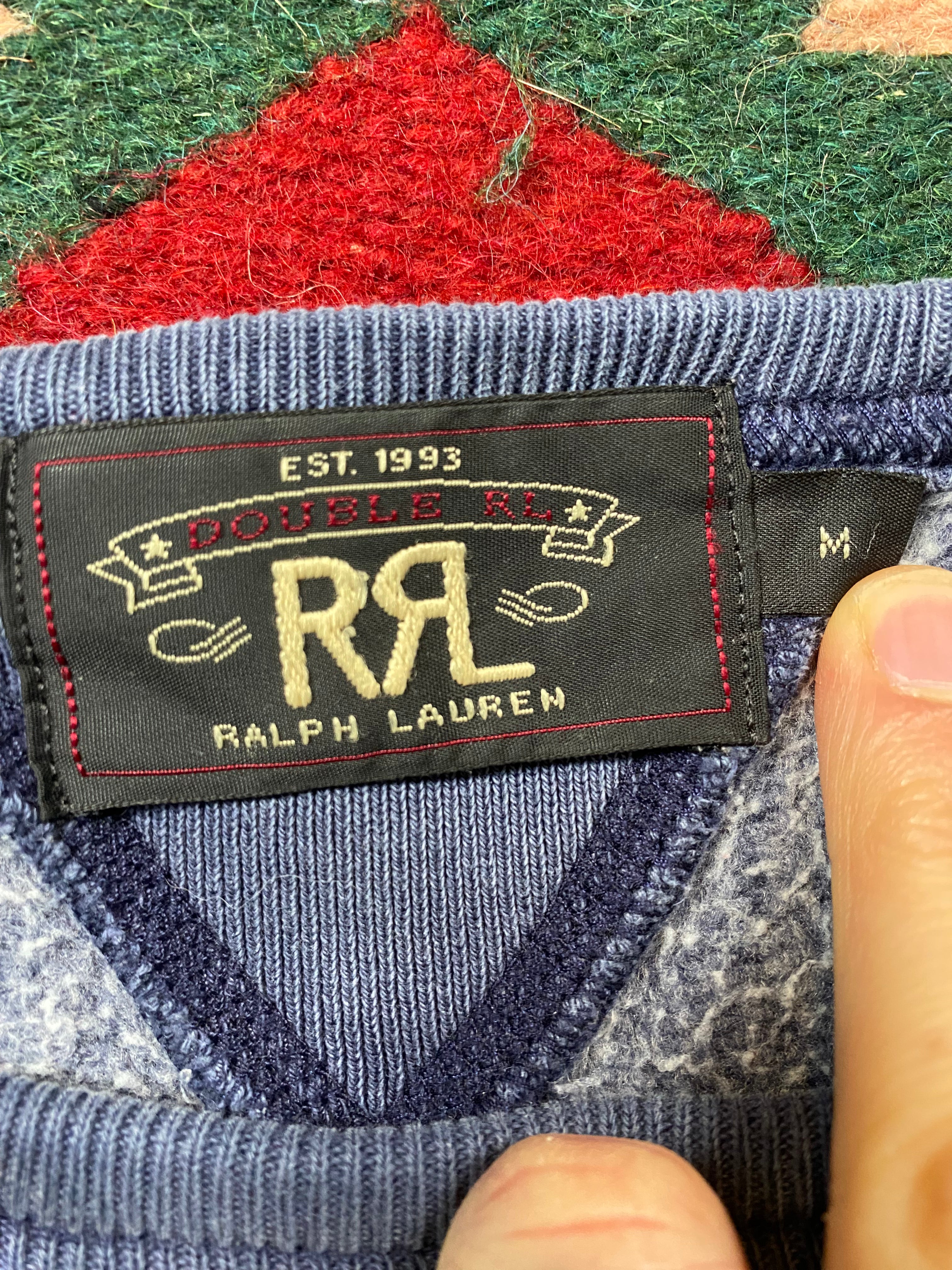 RRL US-RRL Navy Short Sleeved Crewneck