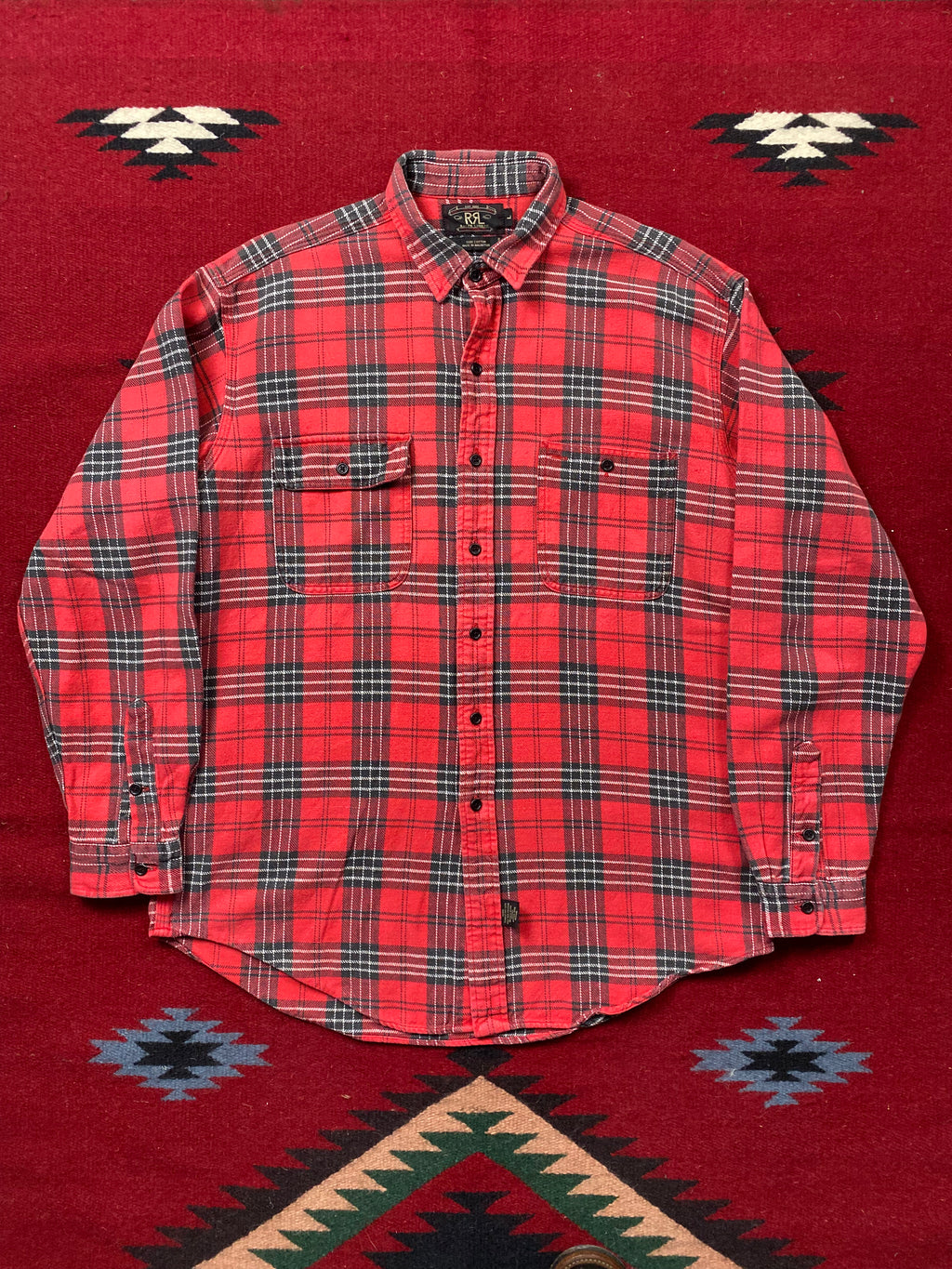 RRL 90's Tartan Plaid Flannel