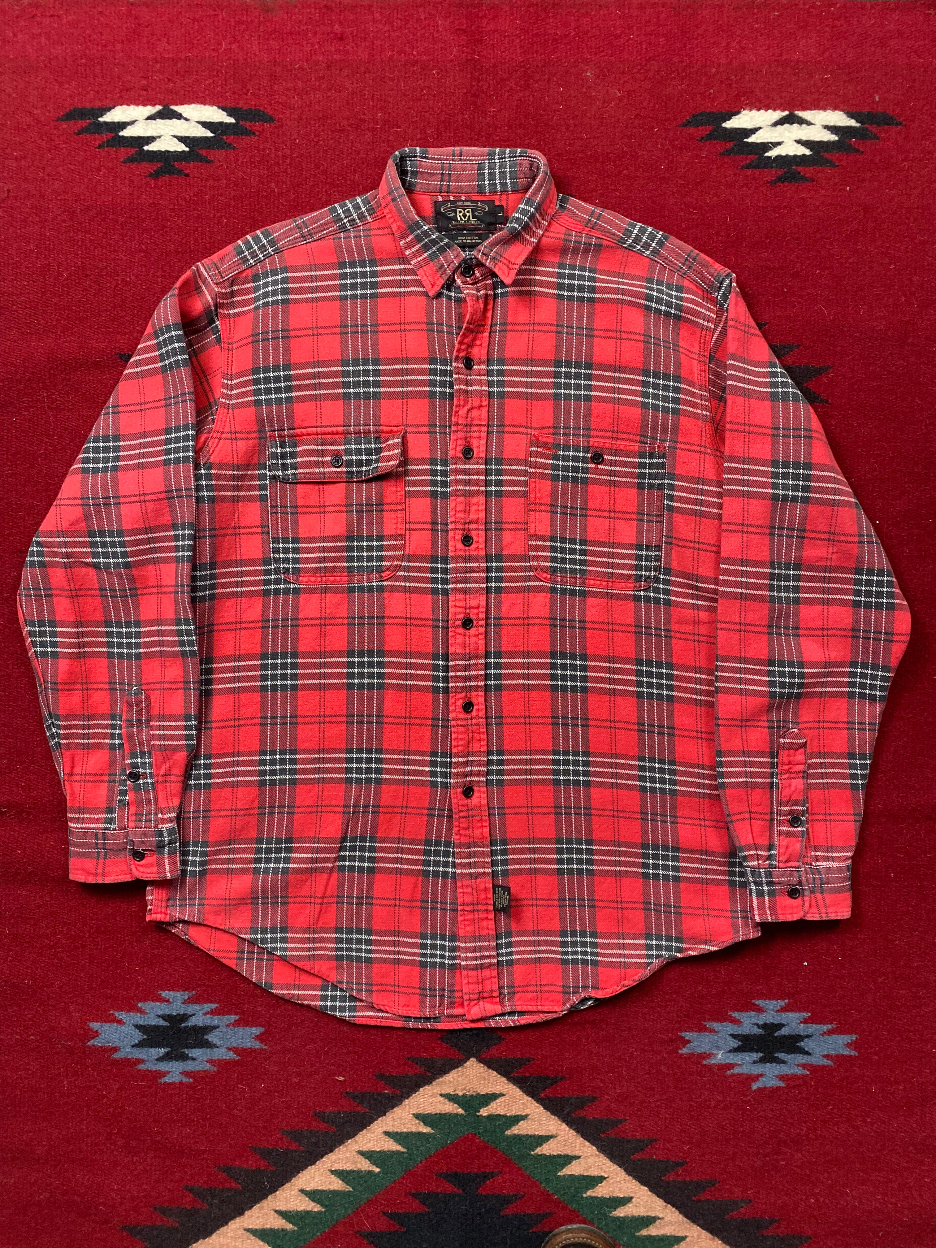 RRL 90's Tartan Plaid Flannel