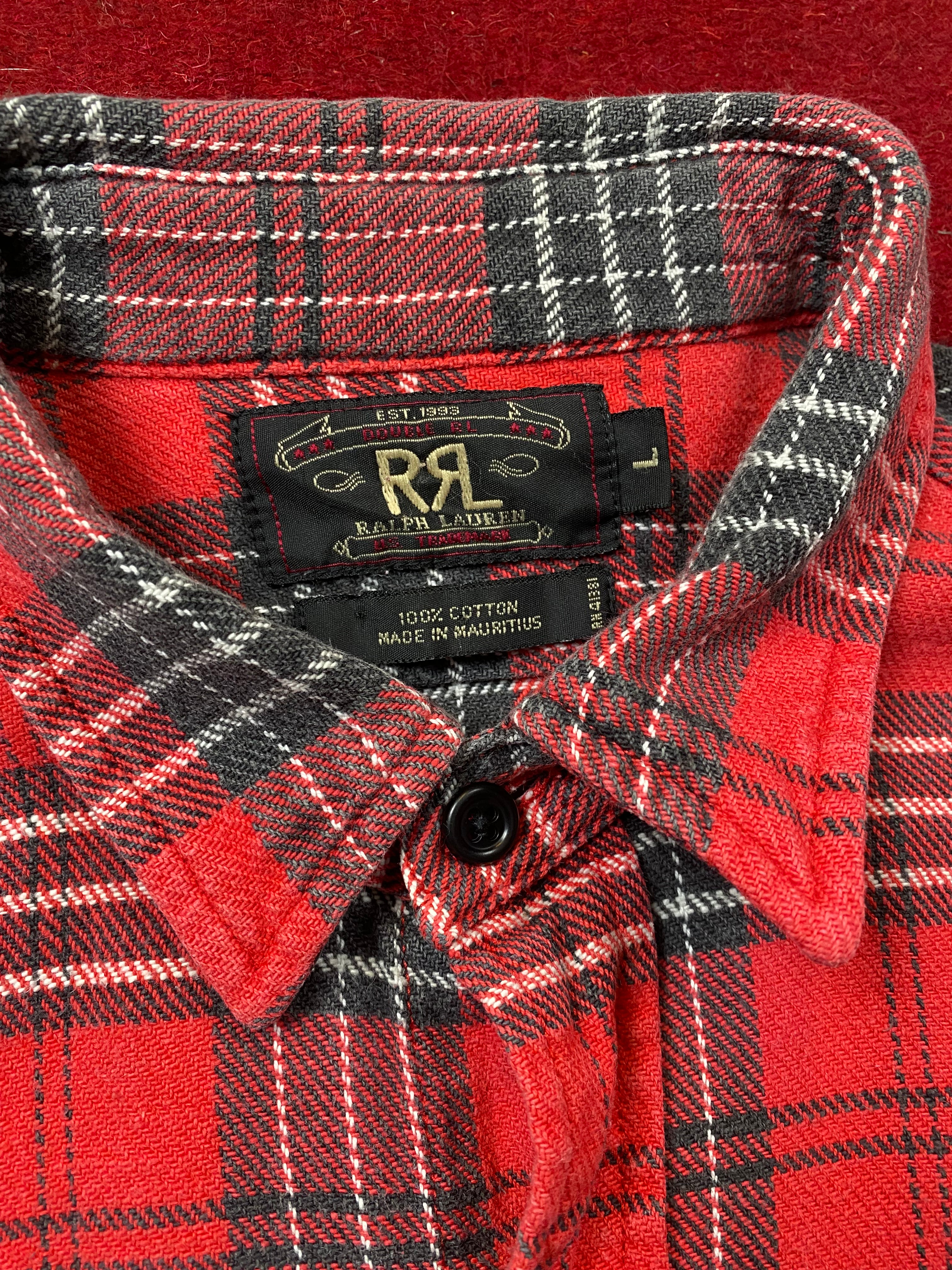 RRL 90's Tartan Plaid Flannel