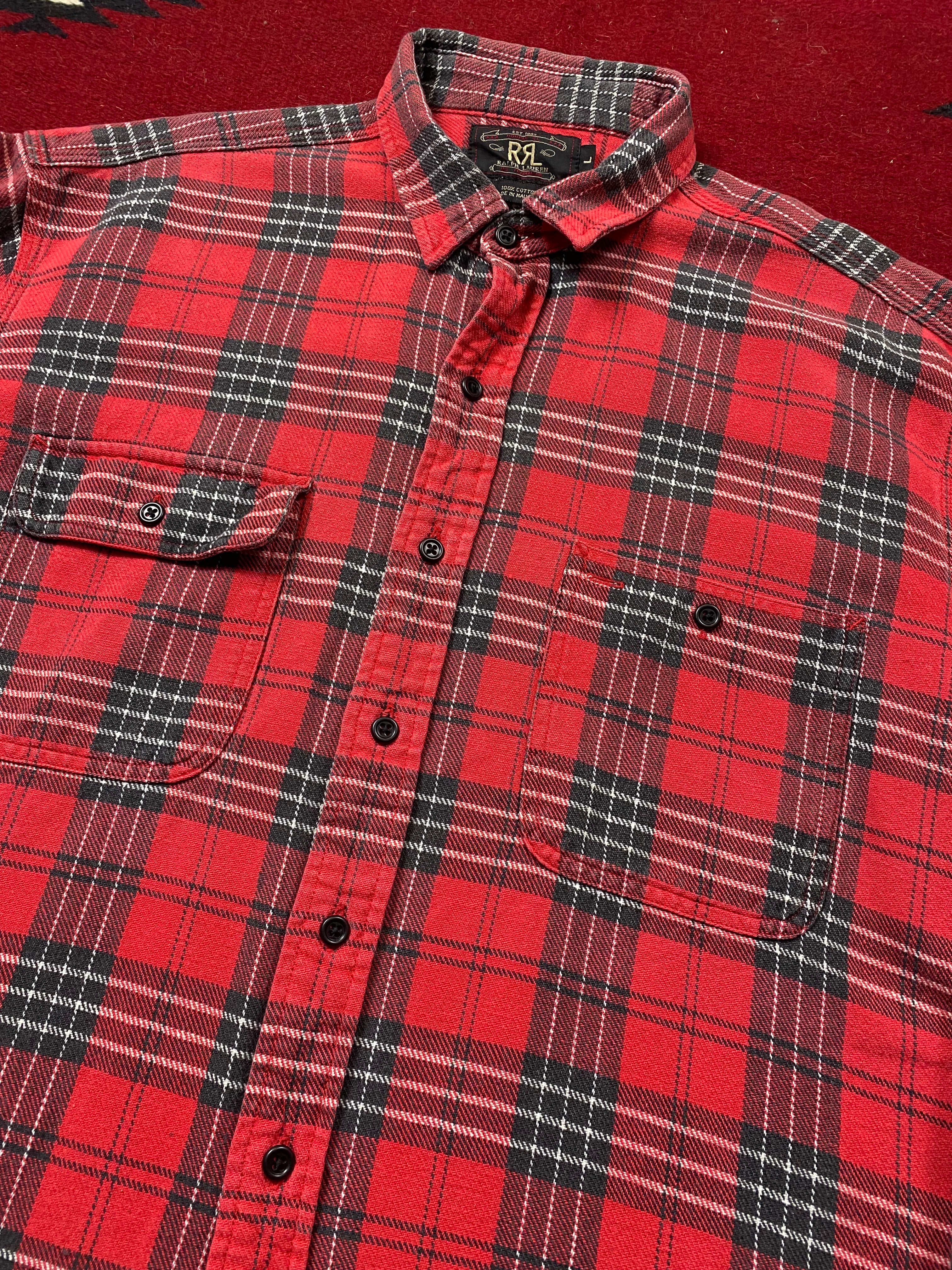 RRL 90's Tartan Plaid Flannel