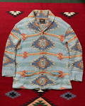 RRL Southwestern Hand Knit Cardigan (Blue)